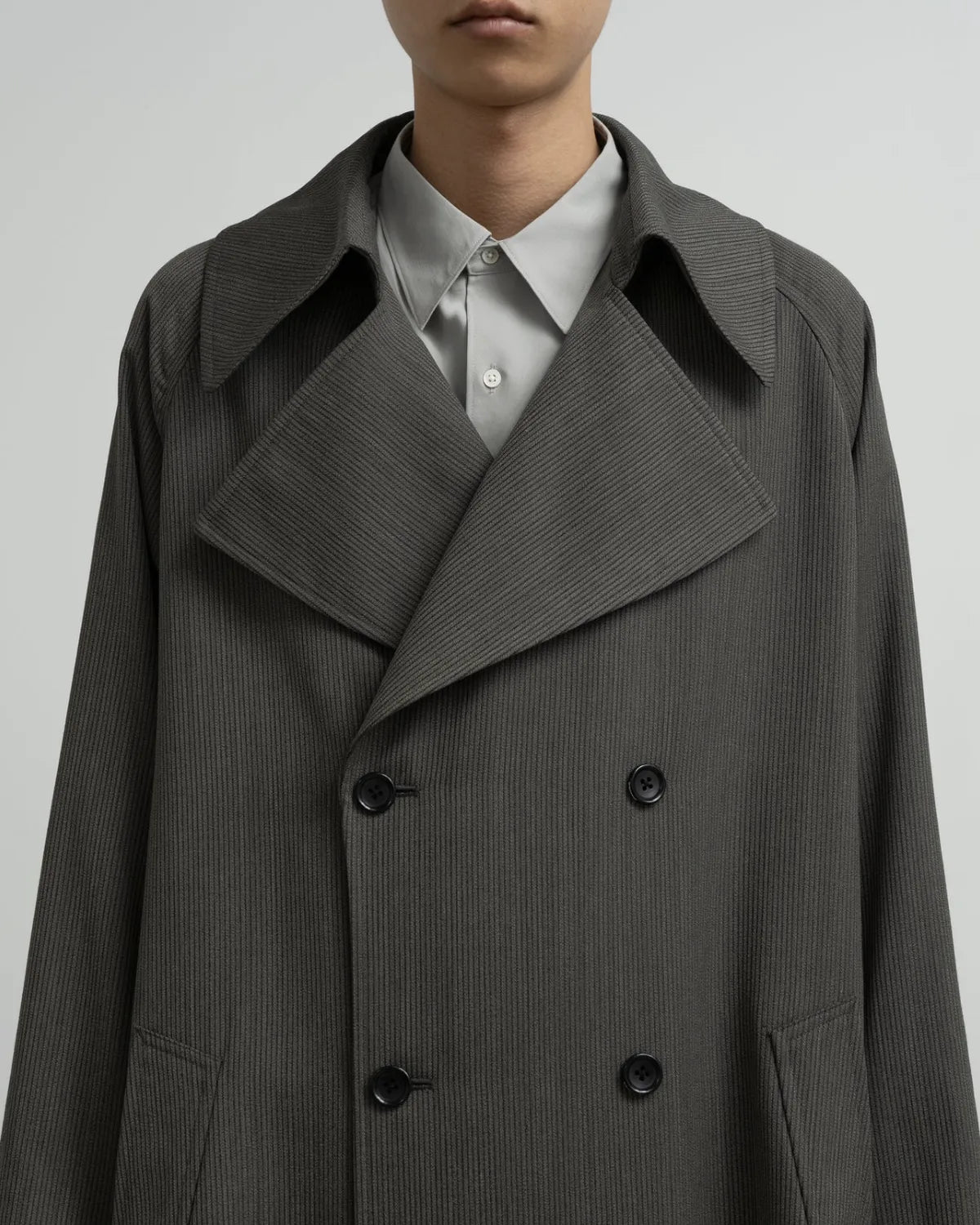 Graphpaper / Melange Pique Insulated Trench Coat (GM263-10440)