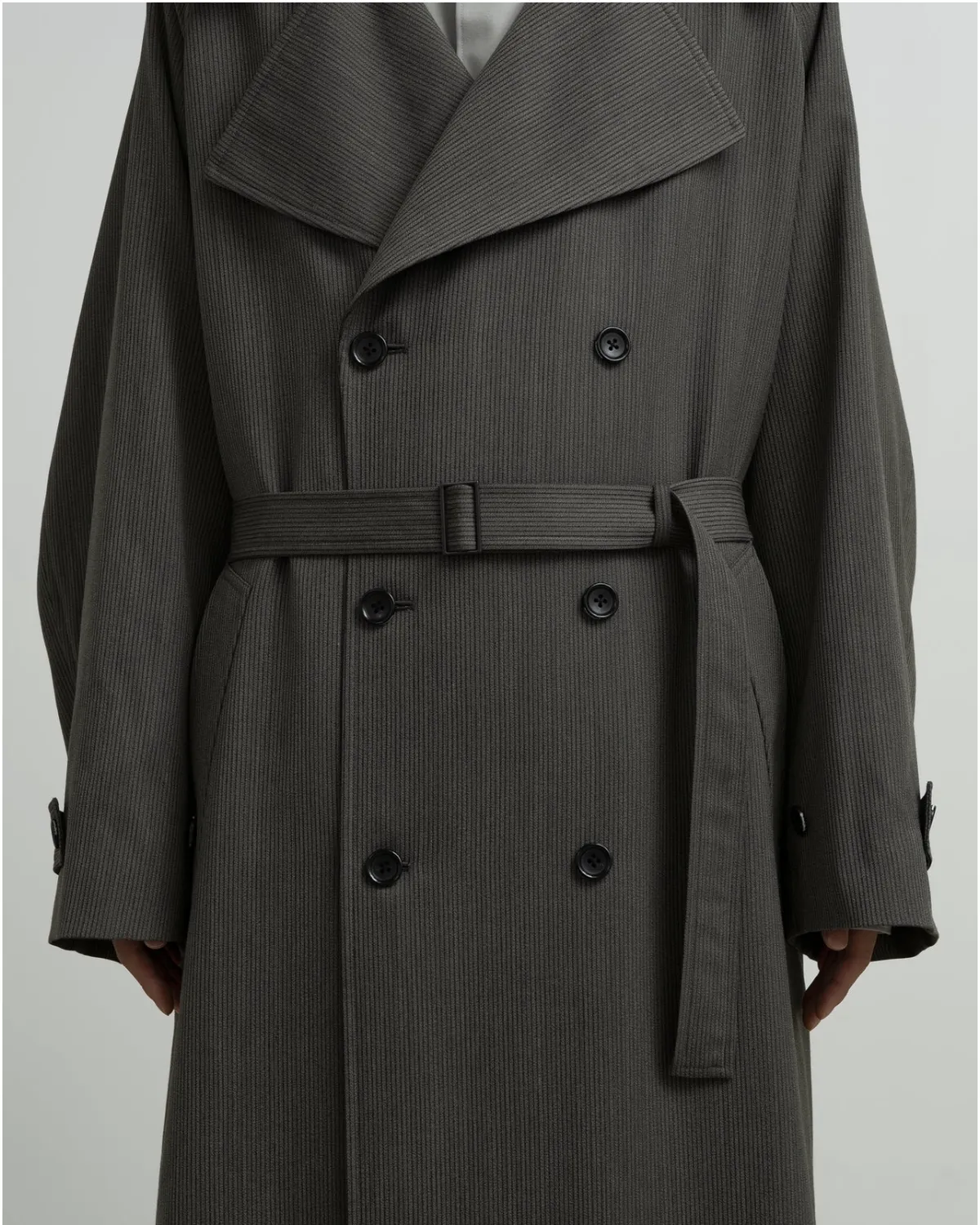 Graphpaper / Melange Pique Insulated Trench Coat (GM263-10440)
