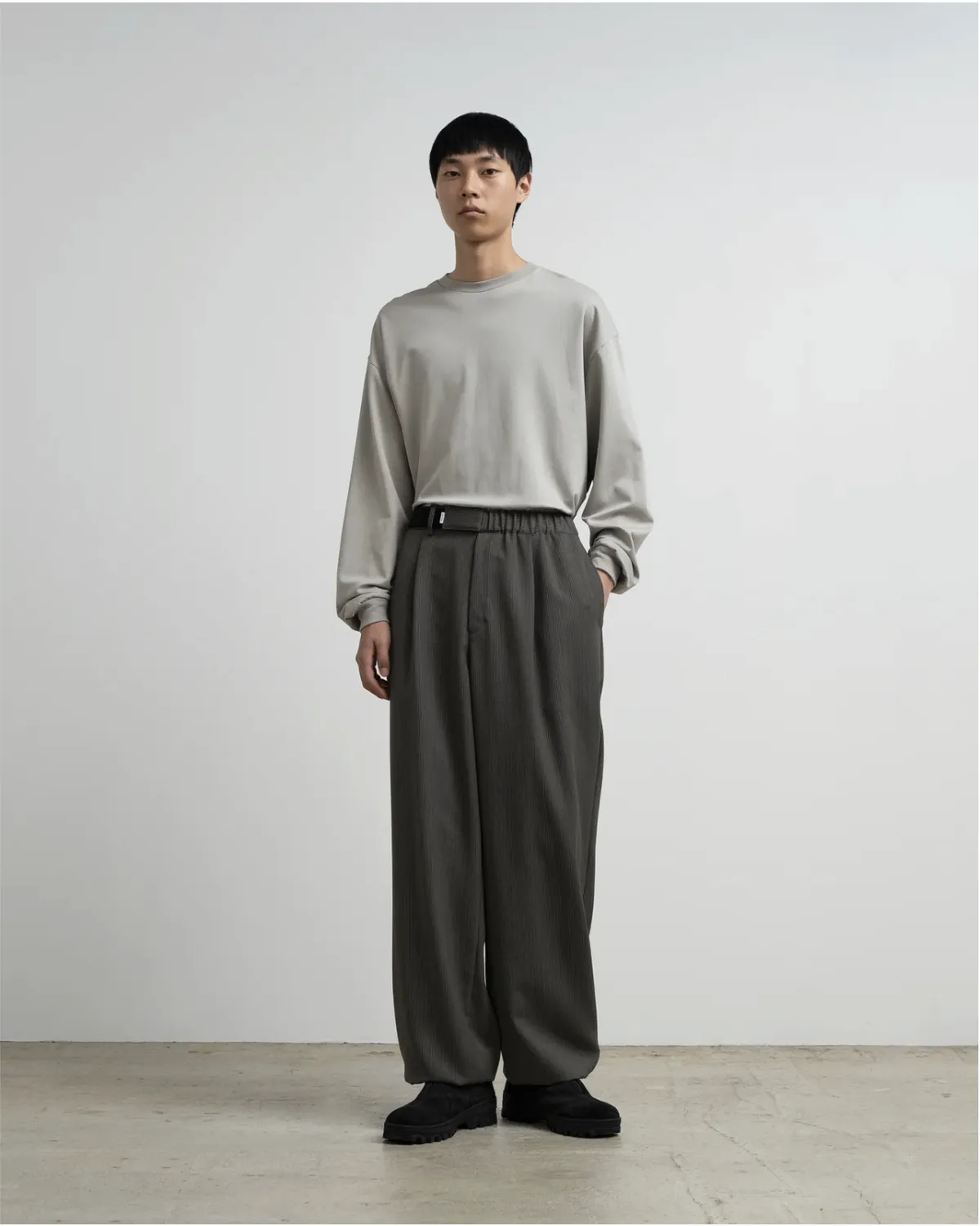 Graphpaper / Melange Pique Chef Track Pants (GM263-40442)