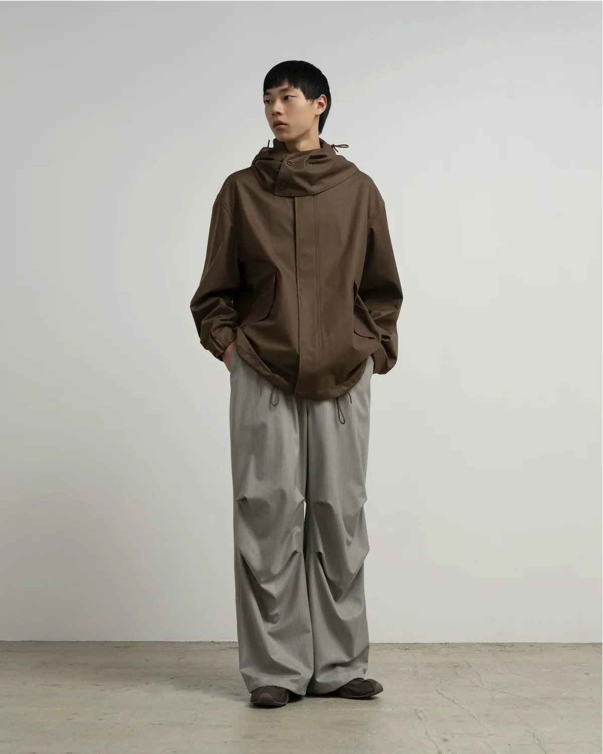 Graphpaper / Fine Wool Saxony Military Pants (GM263-40432)