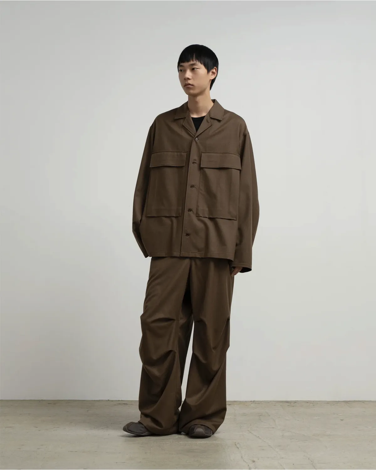 Graphpaper / Fine Wool Saxony Military Pants (GM263-40432)