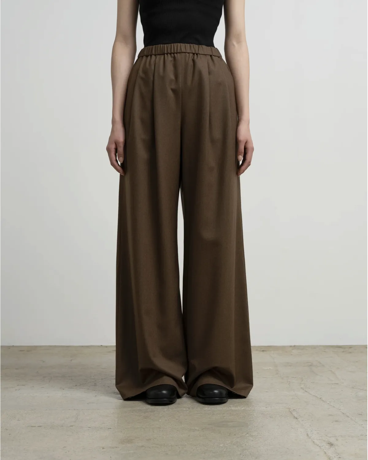 Graphpaper / Fine Wool Saxony Easy Wide Pants (GL263-40434)