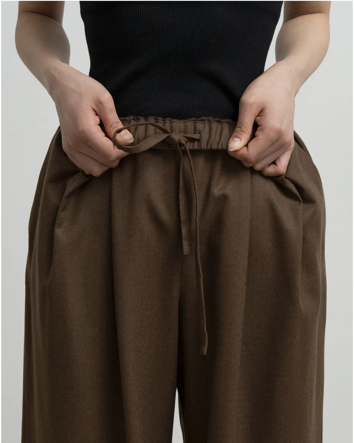 Graphpaper / Fine Wool Saxony Easy Wide Pants (GL263-40434)
