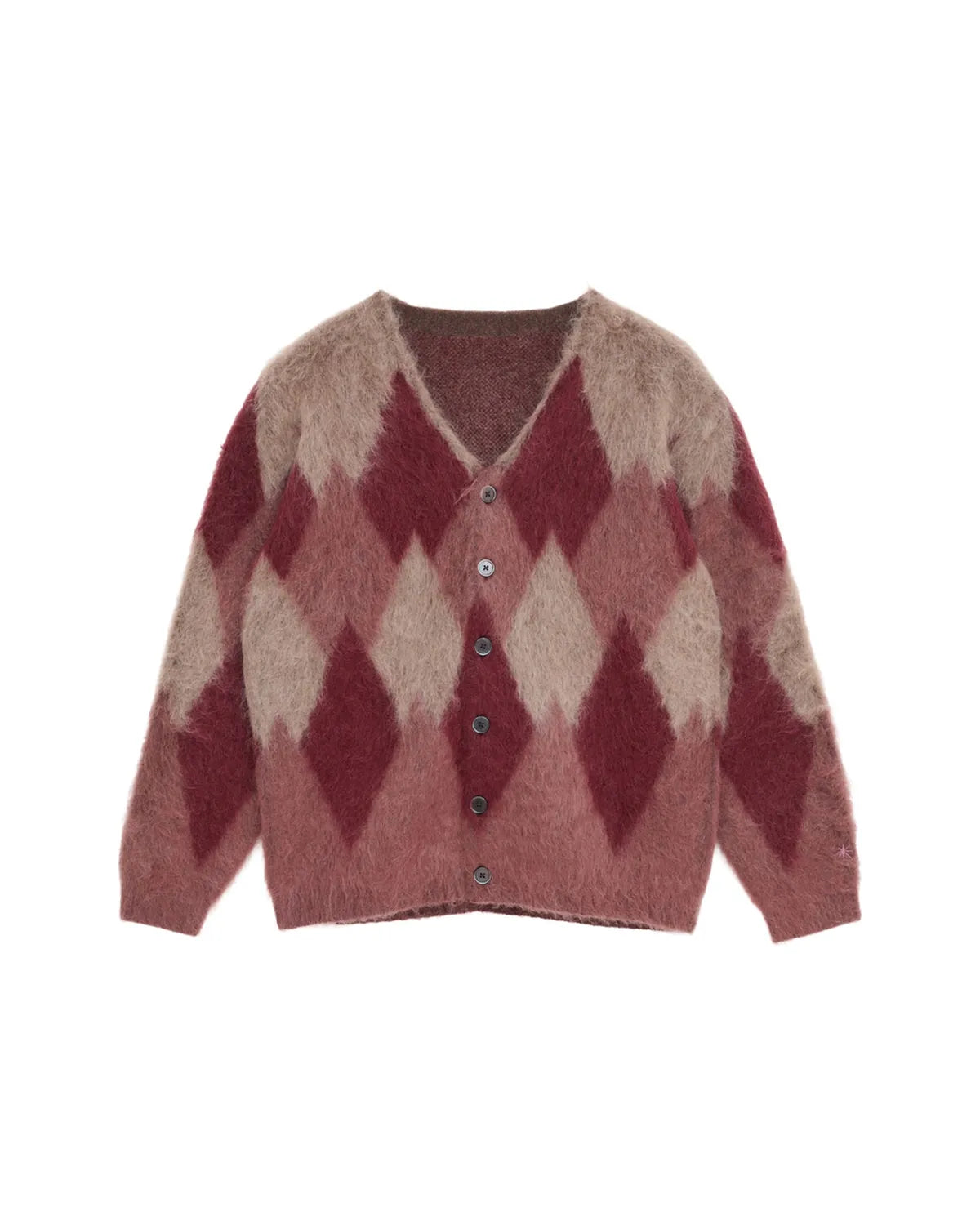 GDC / Argyle Mohair Cardigan (GD0465)