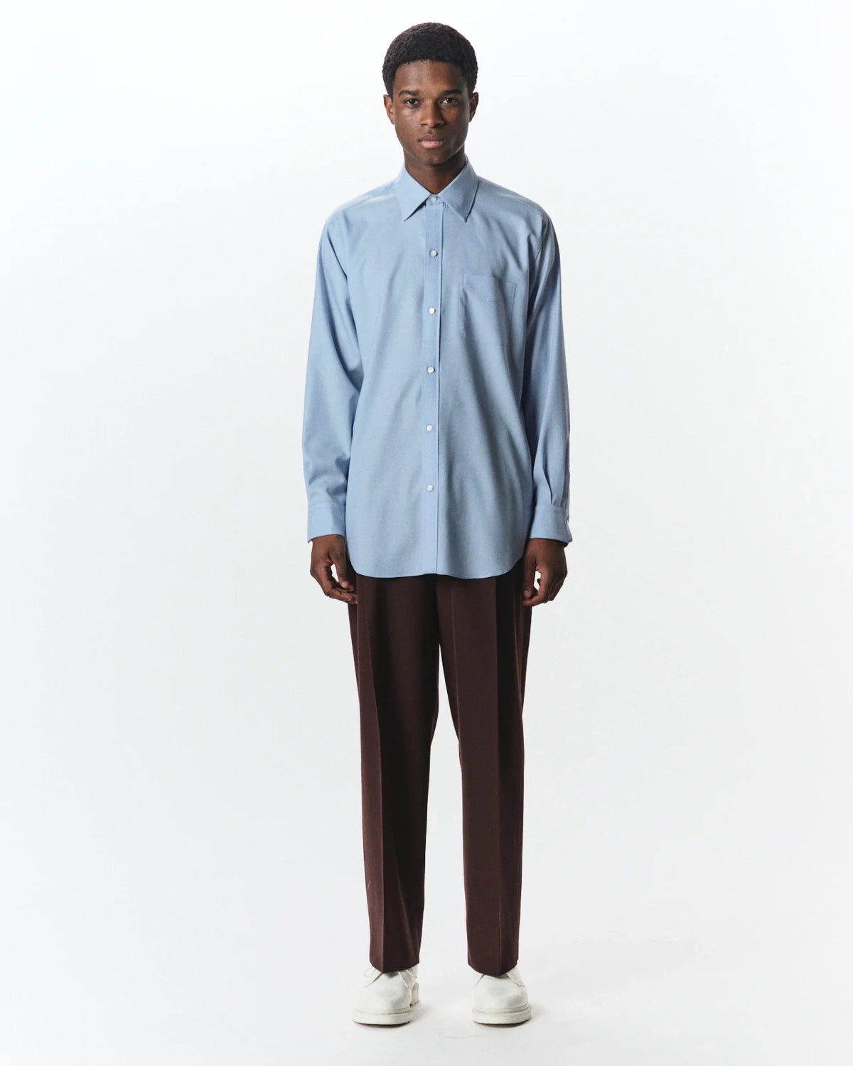 MARKAWARE / Organic Wool Survival Cloth® Double Pleated Semi Easy Trousers (A26C07PT02C)