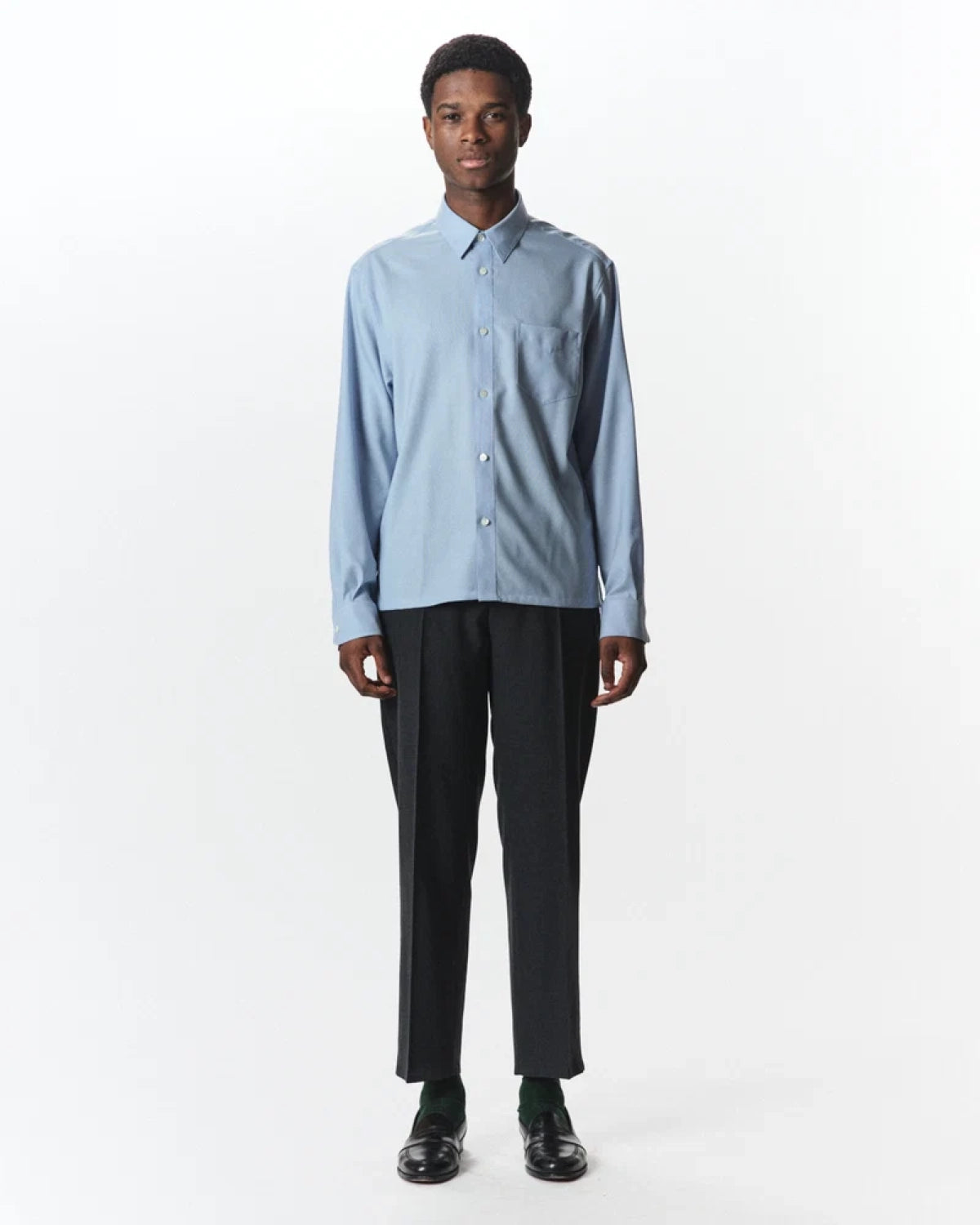 MARKAWARE / Organic Wool Survival Cloth / Flat Tapered Trousers (A26C07PT01C)