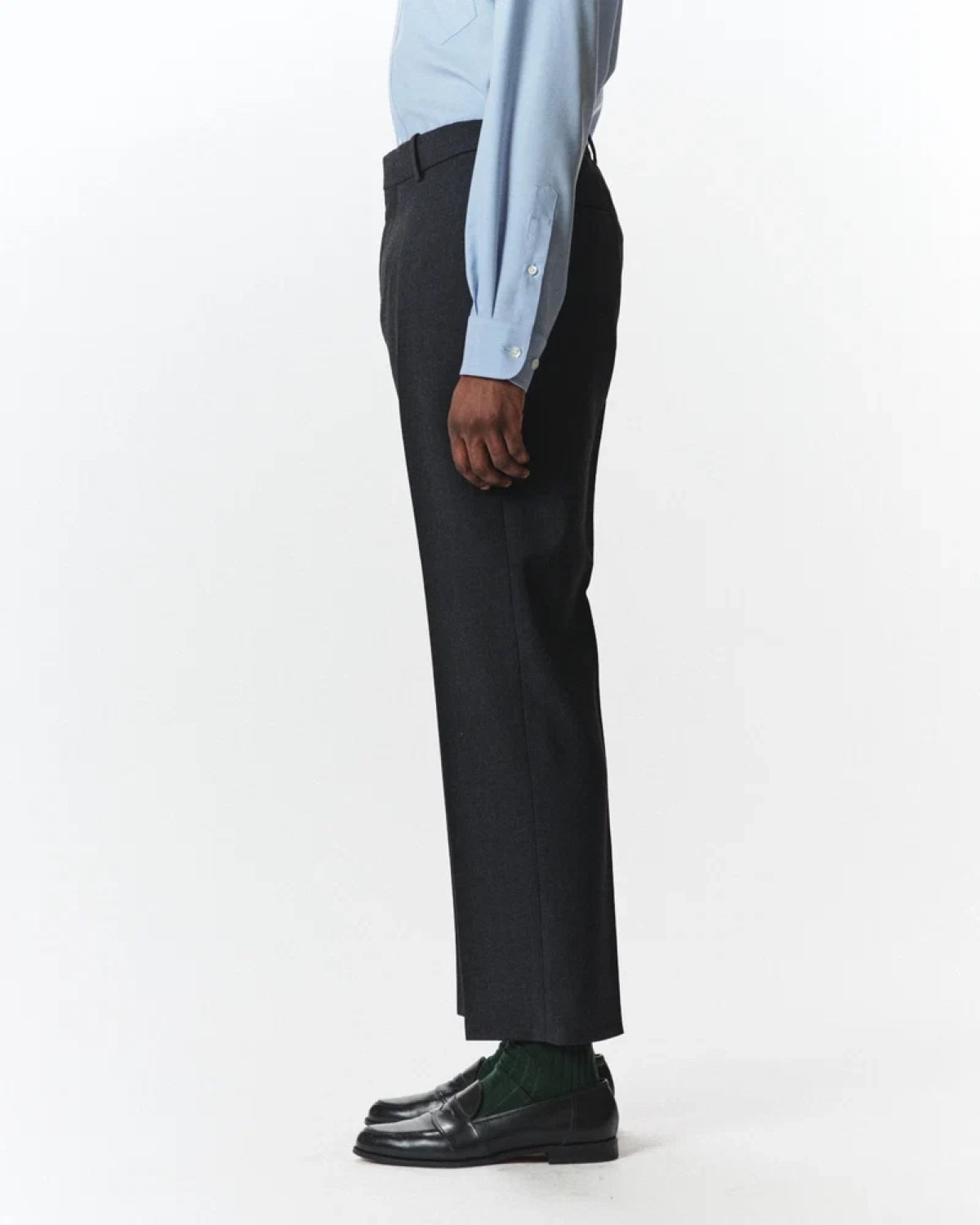 MARKAWARE / Organic Wool Survival Cloth / Flat Tapered Trousers (A26C07PT01C)