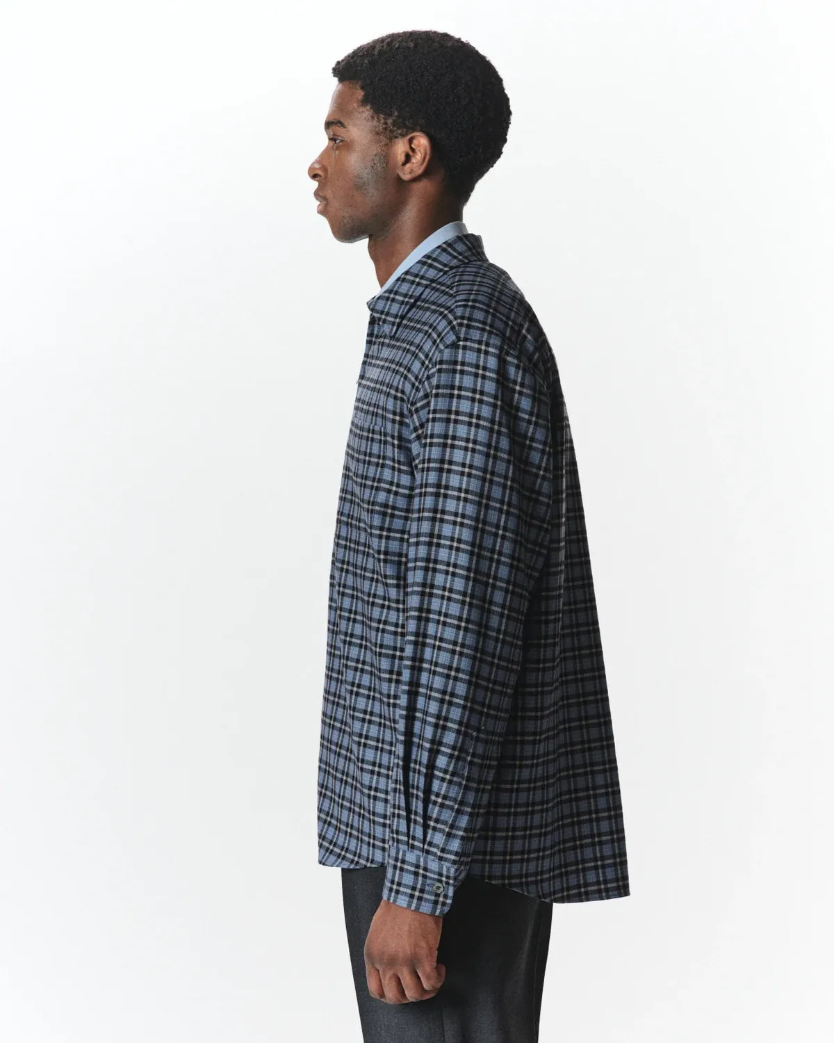 MARKAWARE / Organic Wool Viyella / Zip Shirt (A26C17SH03C)