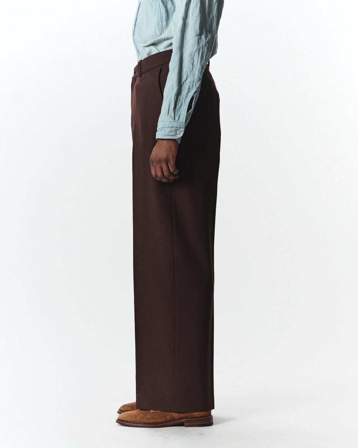 MARKAWARE / Organic Wool Survival Cloth® Flat Front Wide Trousers (A26C07PT03C)