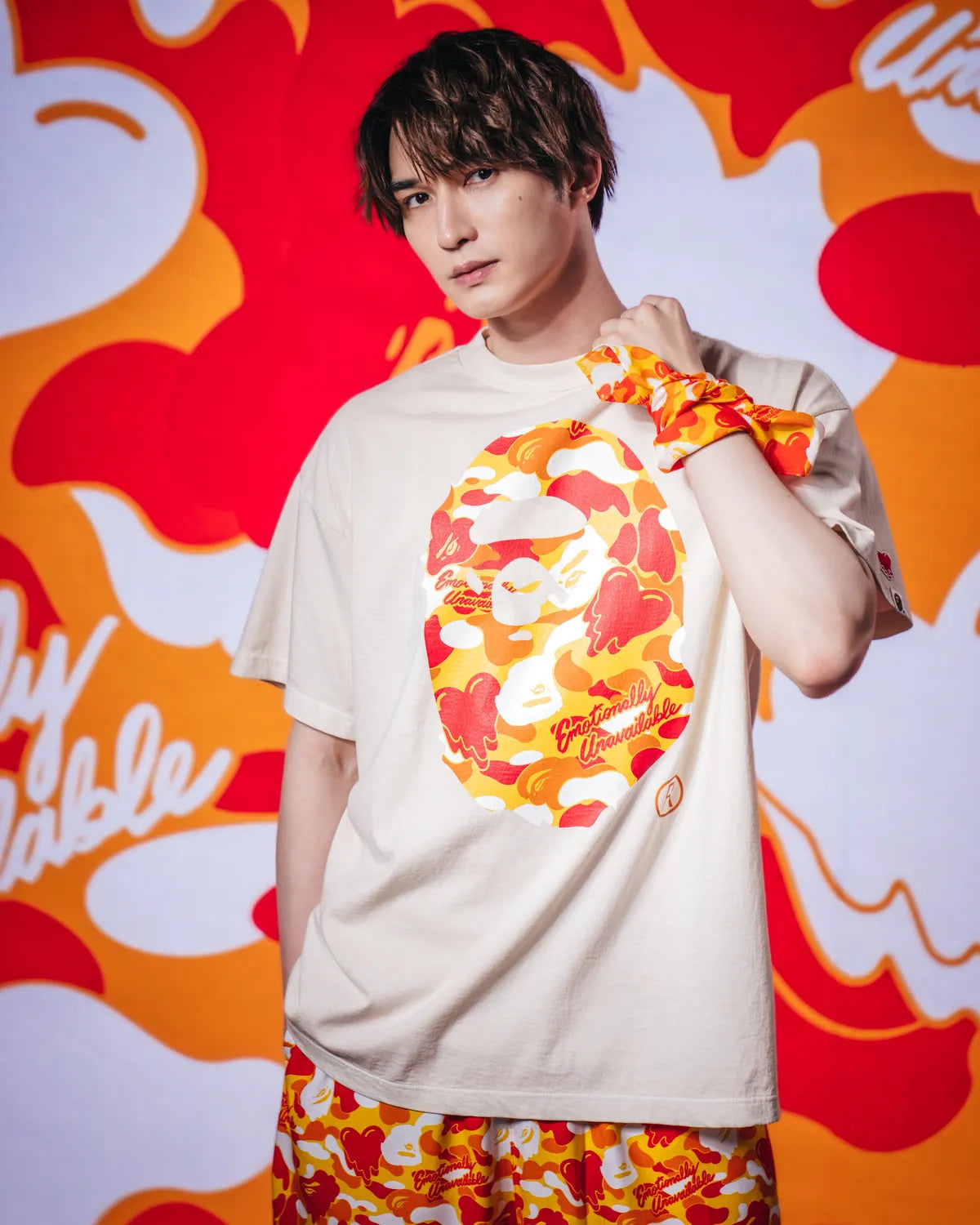 Emotionaly Unavailable × A BATHING APE®︎ /  EU APE SS TEE (EU-MK8-0000-C07)