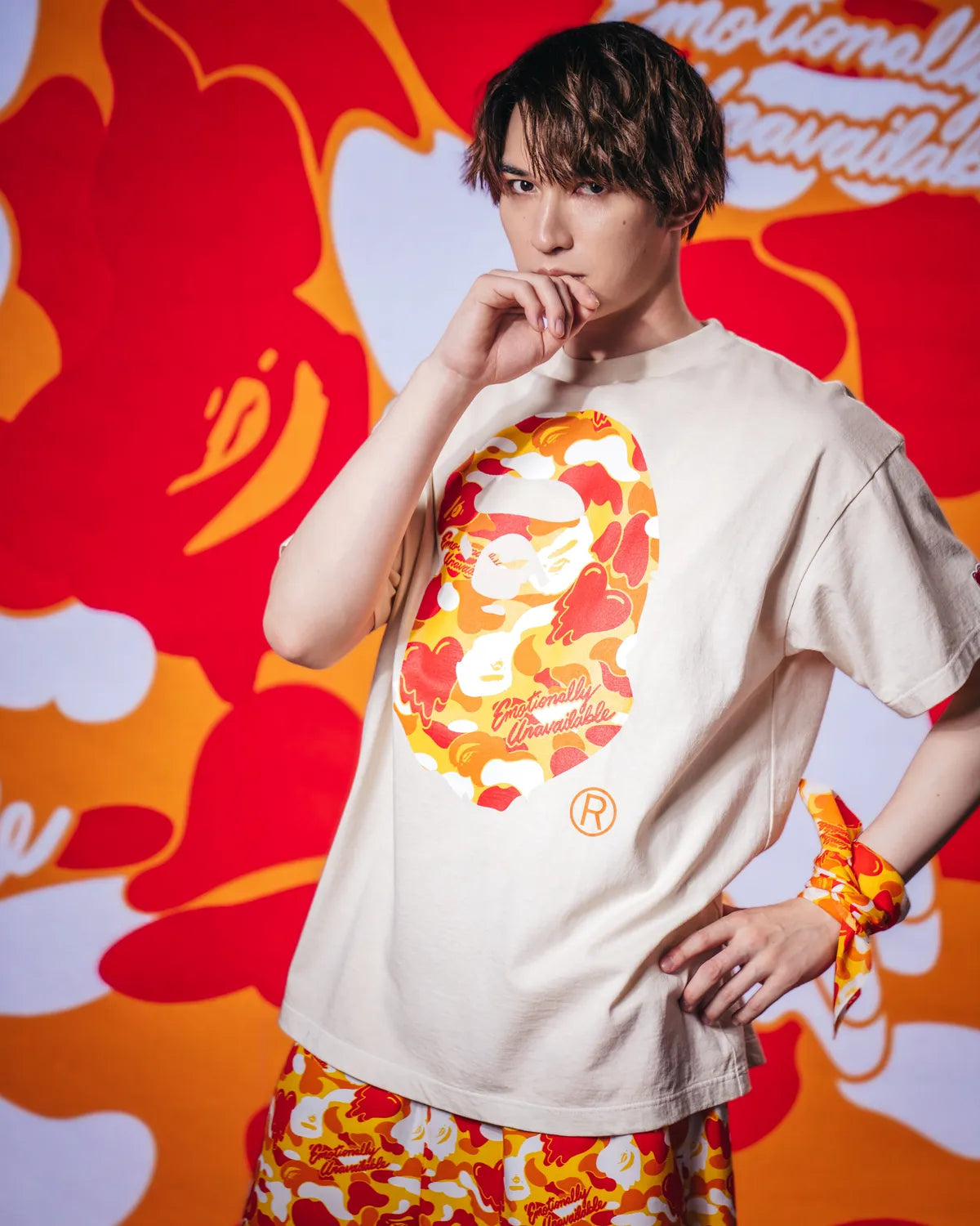 Emotionaly Unavailable × A BATHING APE®︎ /  EU APE SS TEE (EU-MK8-0000-C07)