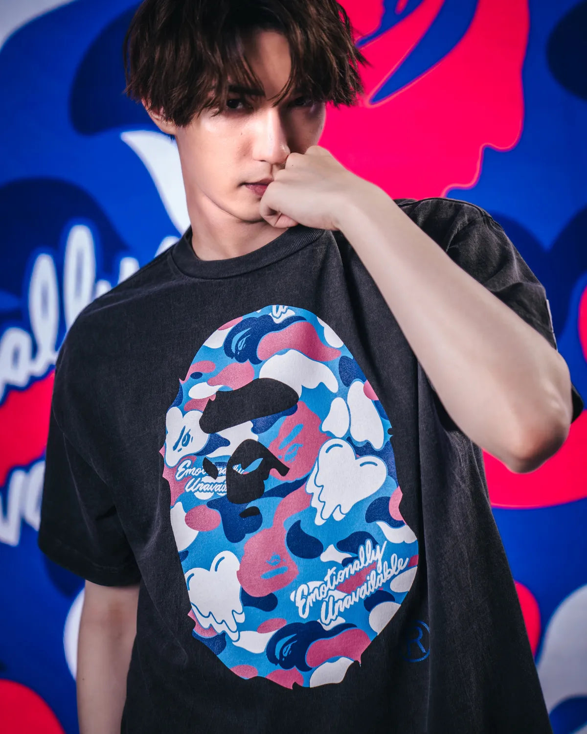 Emotionaly Unavailable × A BATHING APE®︎ /  EU APE SS TEE (EU-MK8-0000-C07)