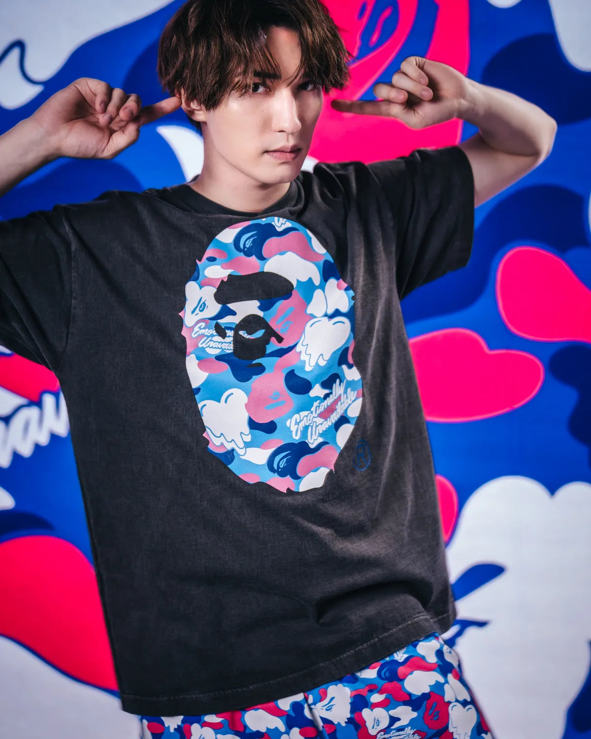 Emotionaly Unavailable × A BATHING APE®︎ /  EU APE SS TEE (EU-MK8-0000-C07)