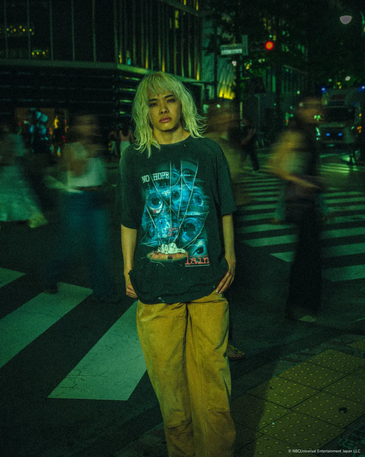 SAINT Mxxxxxx x serial experiments lain x GEEKS RULE / LAIN_SS T-SHIRT / NO HOPE (SM-MK1-0000-C83)