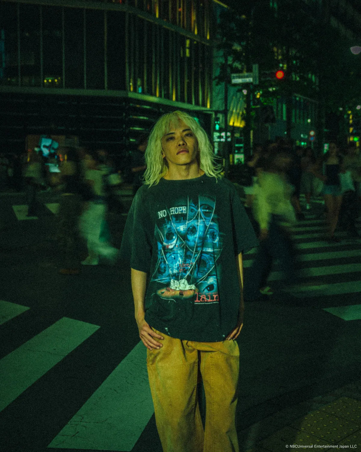 SAINT Mxxxxxx x serial experiments lain x GEEKS RULE / LAIN_SS T-SHIRT / NO HOPE (SM-MK1-0000-C83)