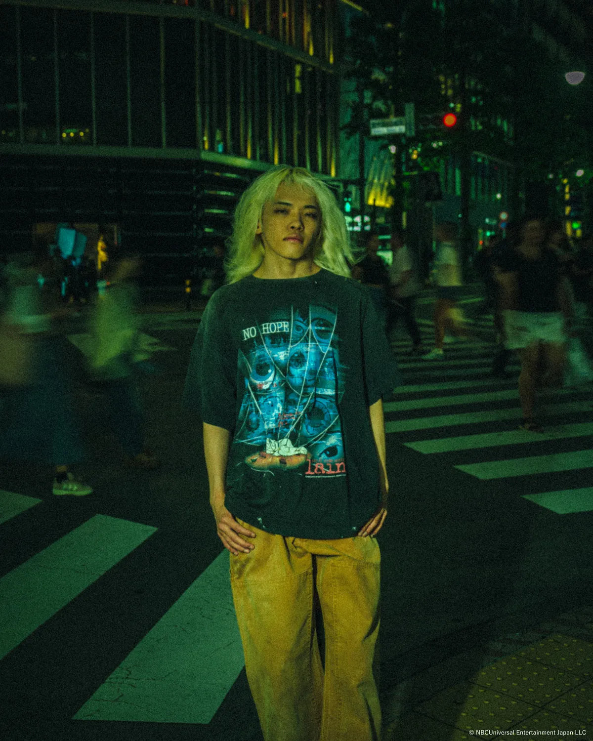 SAINT Mxxxxxx x serial experiments lain x GEEKS RULE / LAIN_SS T-SHIRT / NO HOPE (SM-MK1-0000-C83)