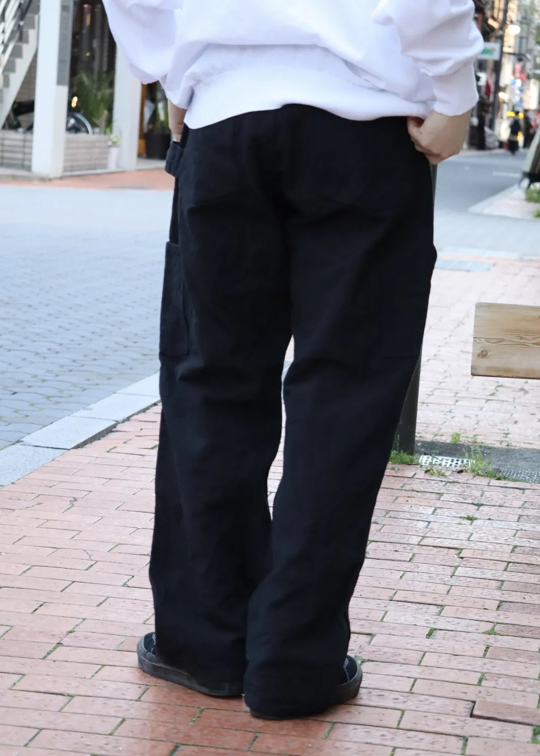 25SS COMOLI コモリ コットンダック ぺインターパンツ ブラック 3 