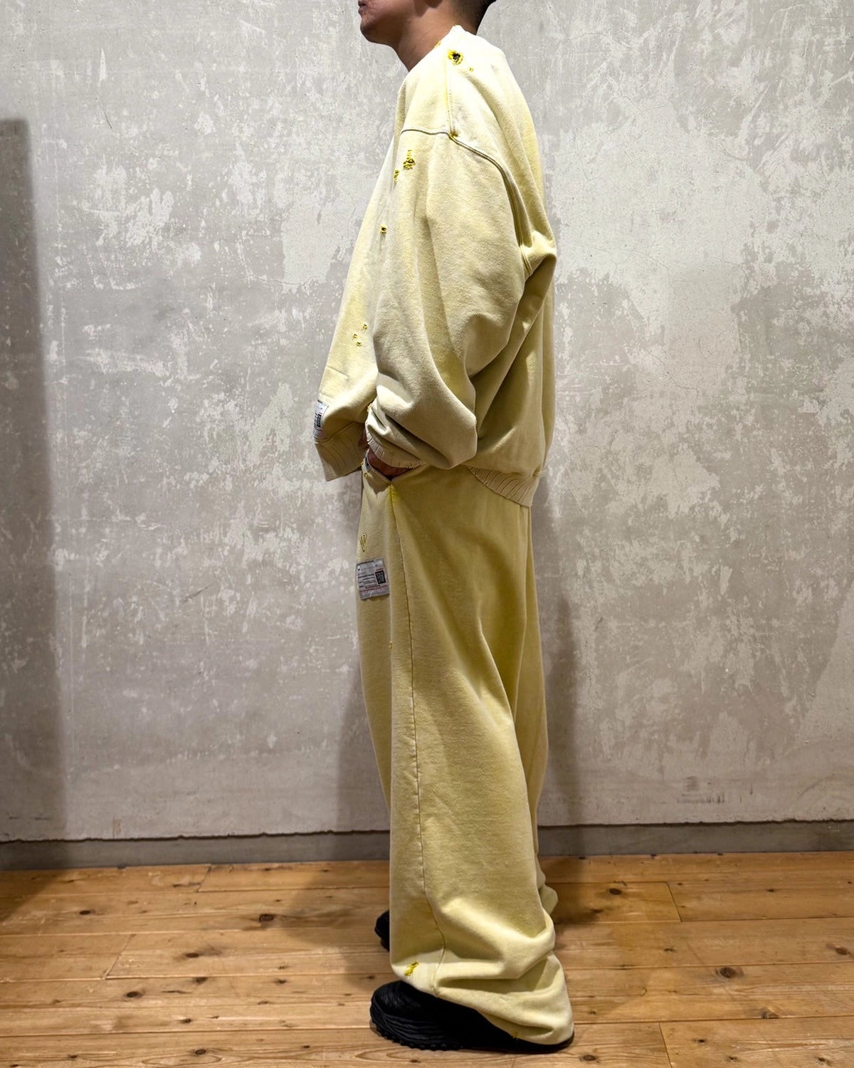 Maison MIHARA YASUHIRO / BLEACHED PANTS (A15PT567)