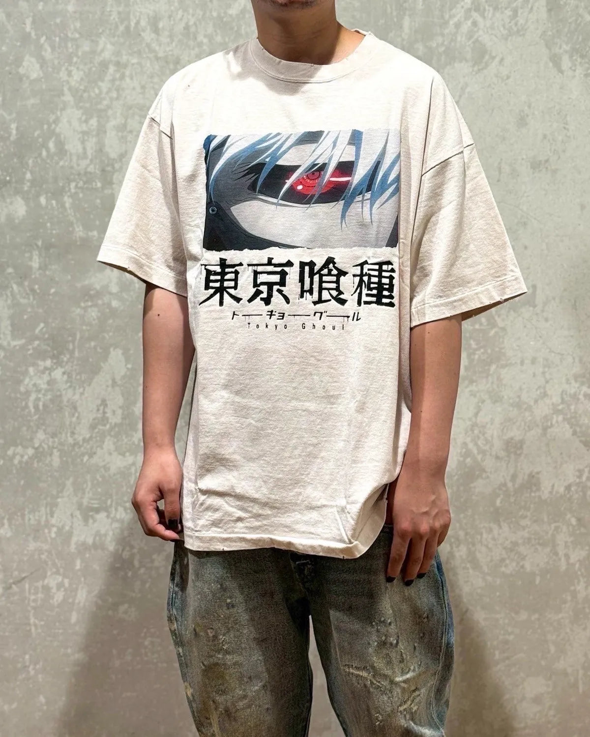 THE SUGAR PUNCH × 東京喰種 / S/S T-Shirt -KANEKI BACK BORN (TTGM25SM004)