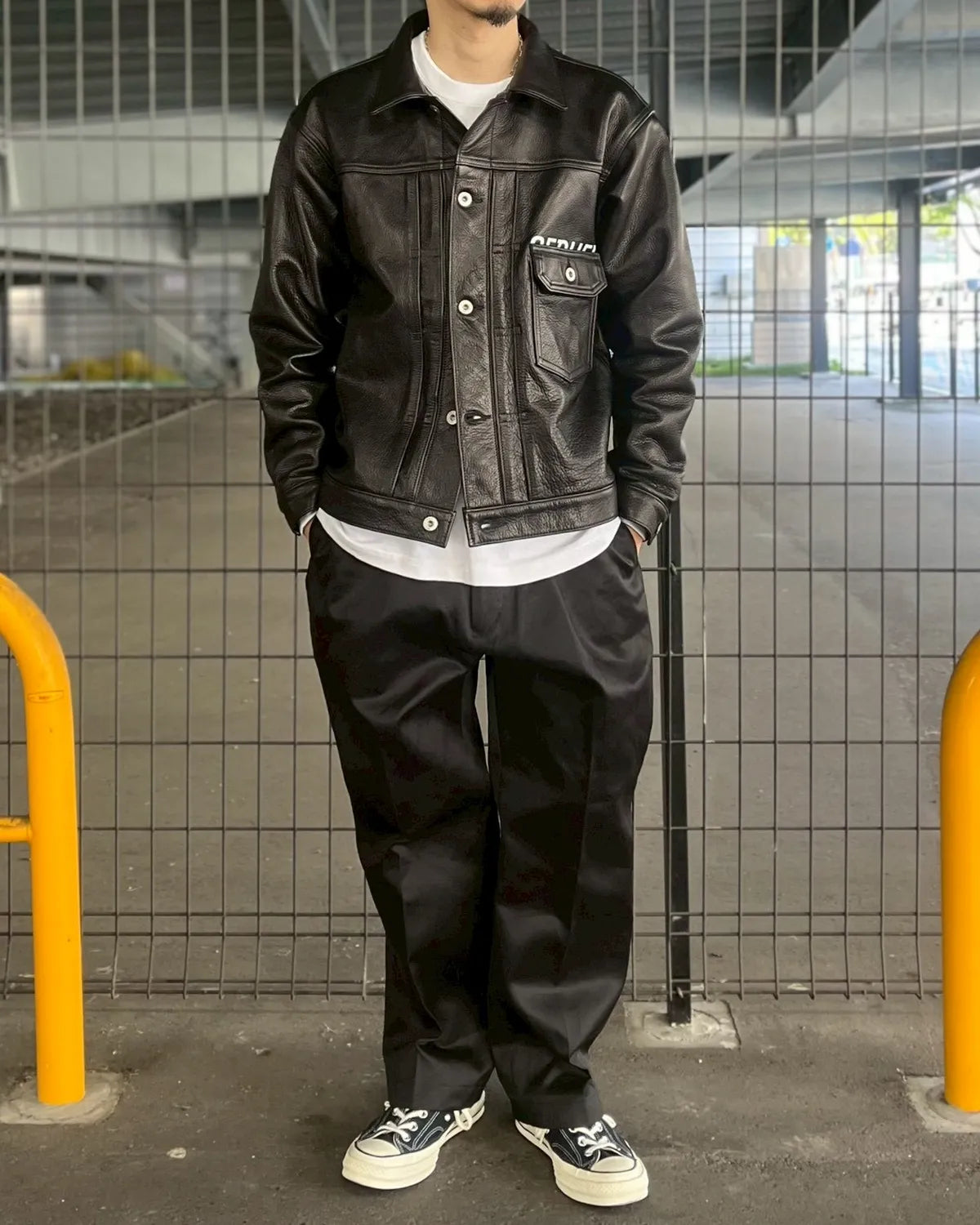 SEQUEL × FRAGMENT / LEATHER JACKET (SQ-25AW-JK-03)