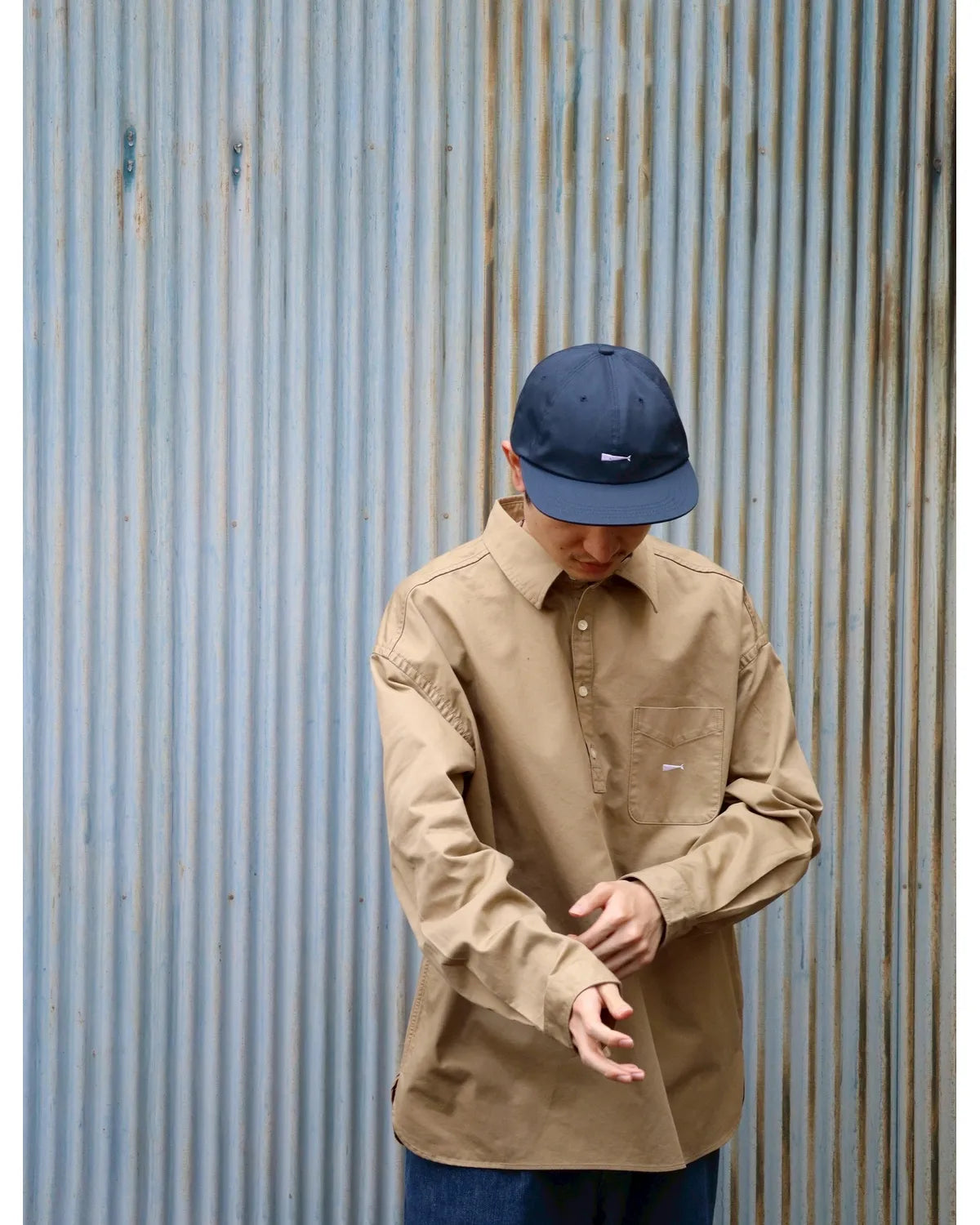 DESCENDANT / VOIL PULLOVER LS SHIRT (252CPDS-SHM03)