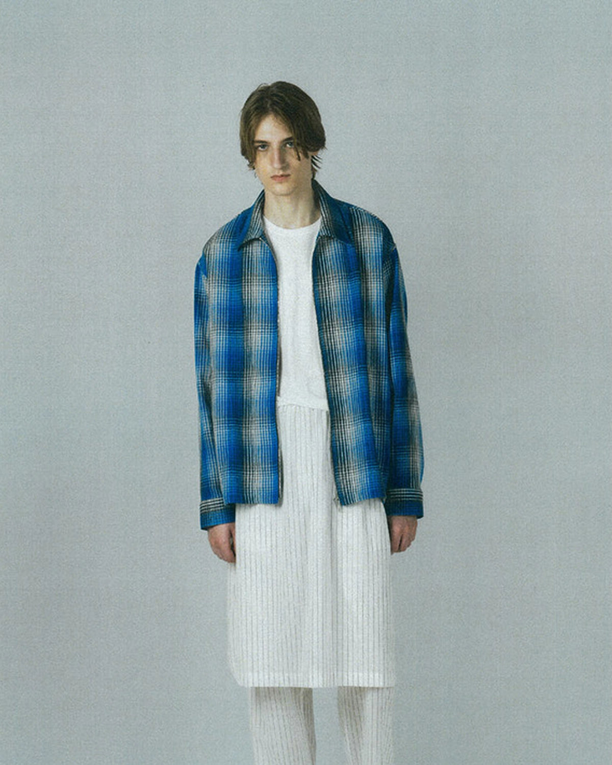 LAD MUSICIAN ラッドミュージシャン シャツ 【クリーニング済み】 LAD MUSICIAN (ラッド ミュージシャン) / COTTON FLANNEL CHECK FRONT