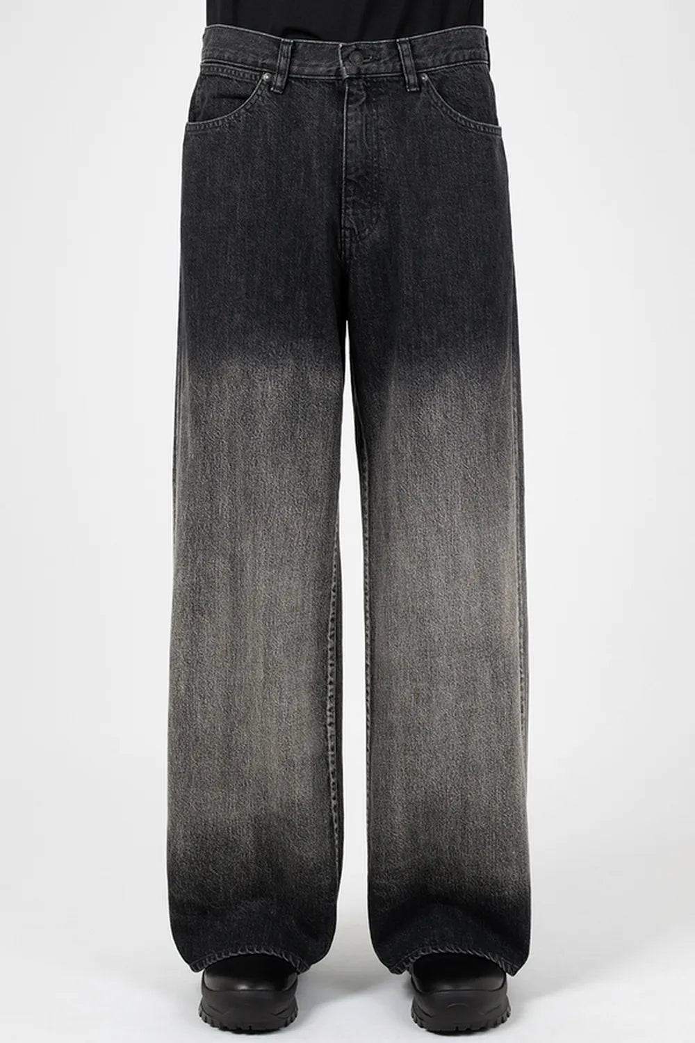 LAD MUSICIAN / 11.5oz GRADATION DENIM WIDE STRAIGHT PANTS (2126-504)