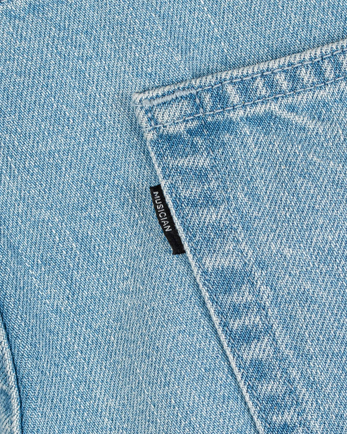 LAD MUSICIAN / 11.5oz BLEACH DENIM STRAIGHT PANTS (2126-513)