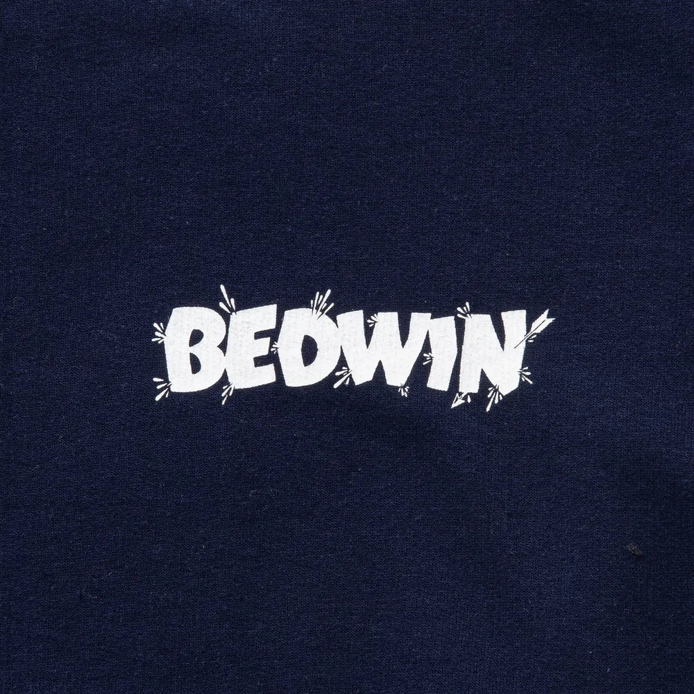 BEDWIN & THE HEARTBREAKERS / L/S PRINTED C -NECK SWEAT "KING" (24AB2201)