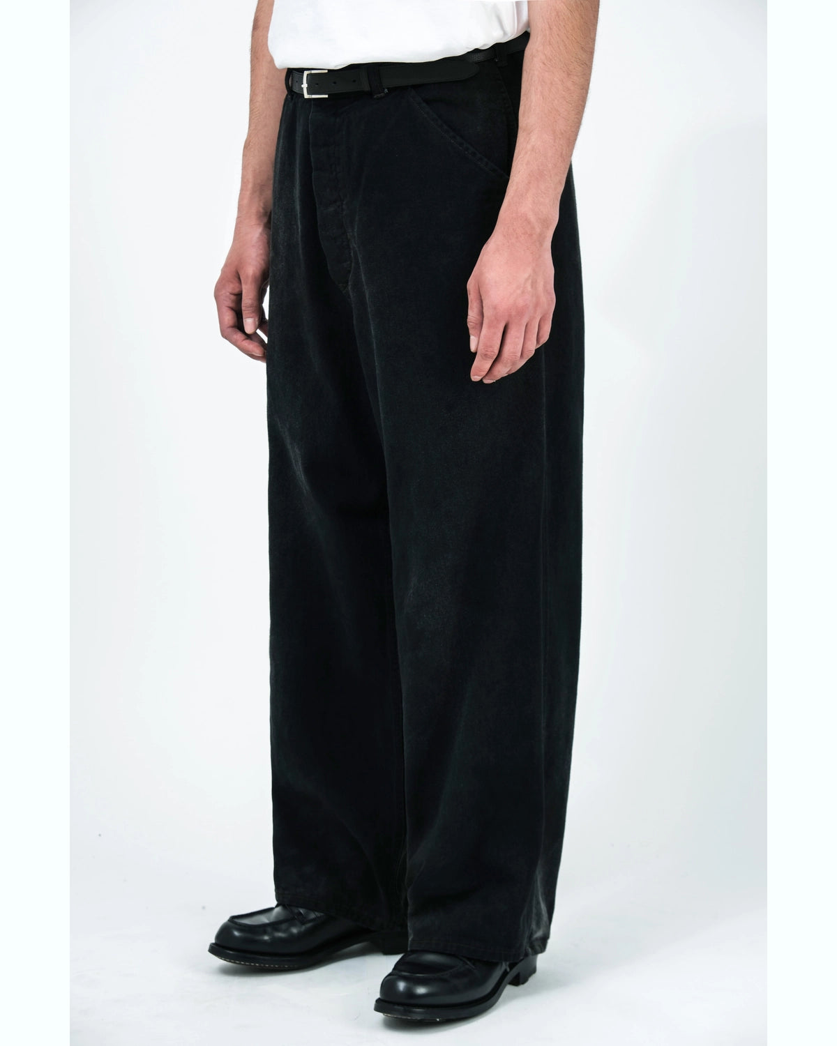 A.PRESSE / Vintage Black Denim Work Pants (26SAP-04-35)