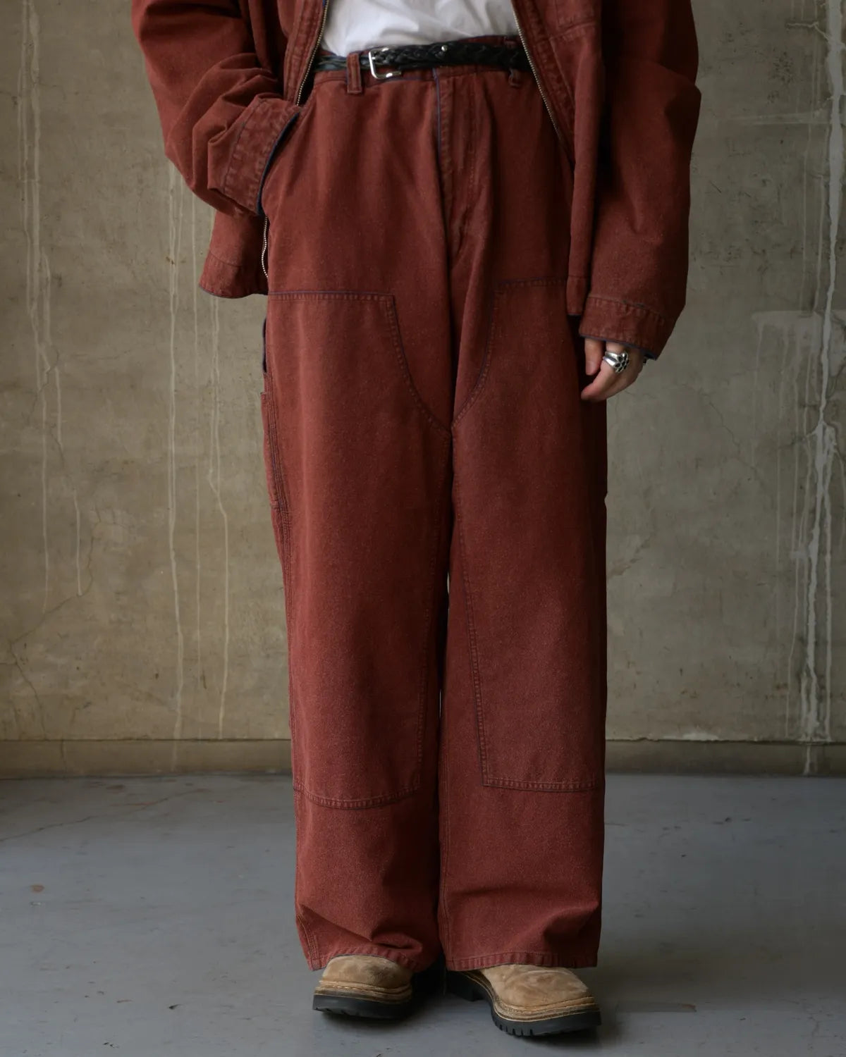 COOTIE PRODUCTIONS® / Grainy Denim Double Knee Painter Pants (CTE-26S120)