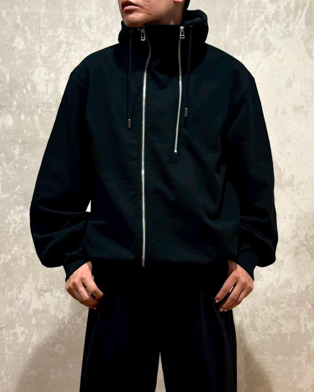 Tamme / DOUBLE FRONT SWEAT HOODIE (25A0306)