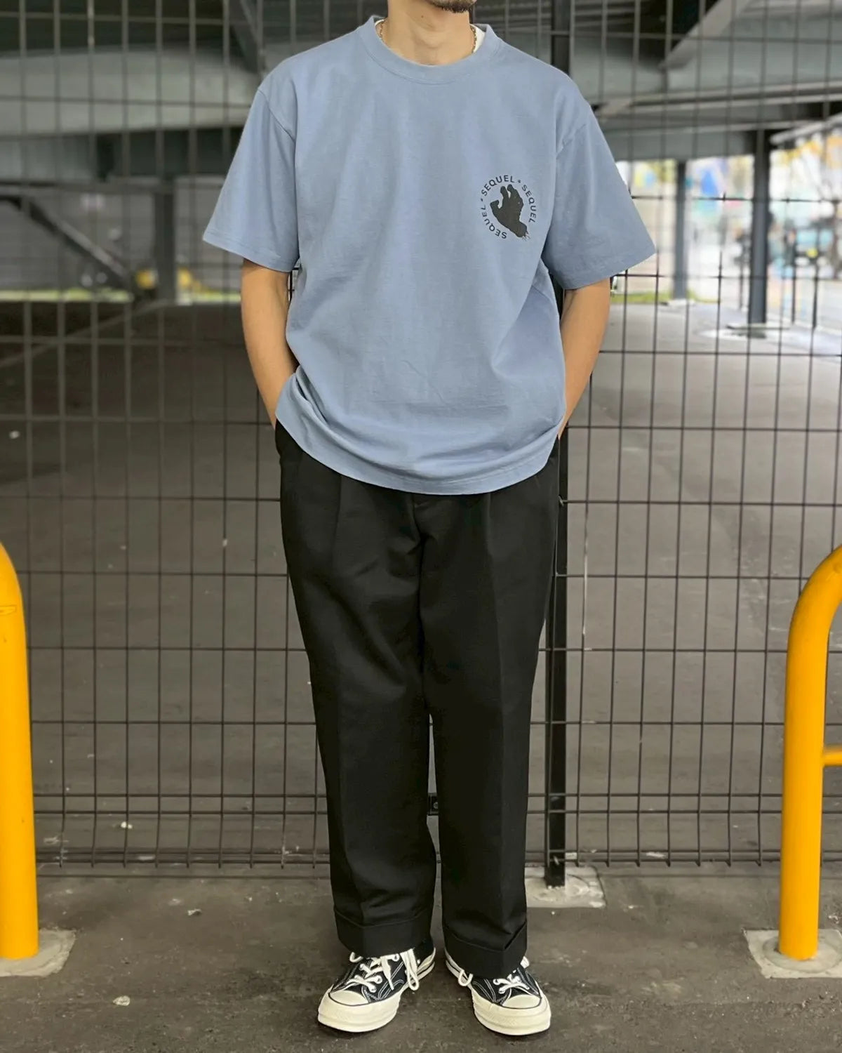 SEQUEL / SEQUEL×SANTA CRUZ×FRAGMENT T-shirt (SQ-25AW-SCFST-01)