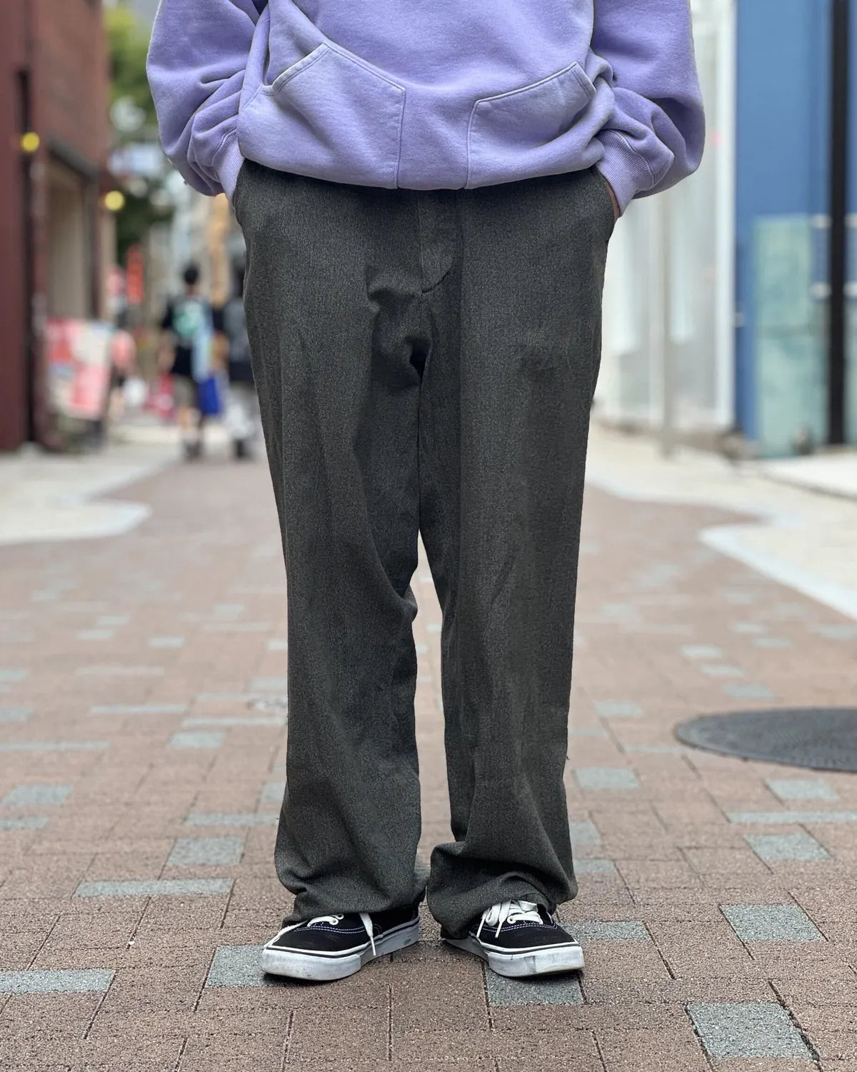 A.PRESSE / Vintage Black Chambray Work Pants (26AAP-04-19)