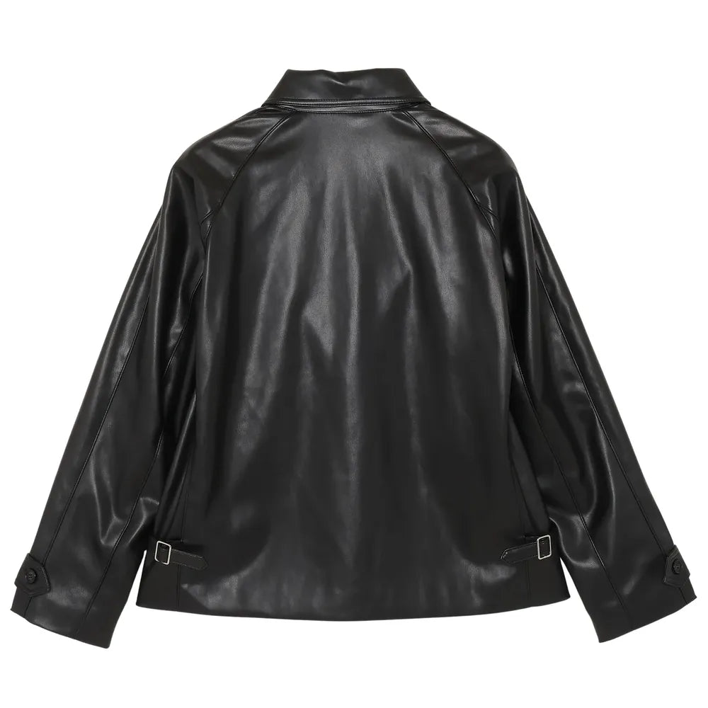 SHERMER / Faux Leather Frank Jacket (SHM-24FW-202)