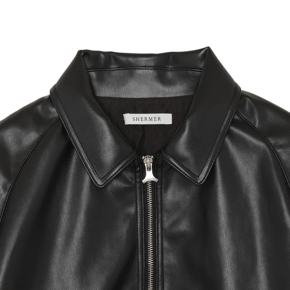 SHERMER / Faux Leather Frank Jacket (SHM-24FW-202)