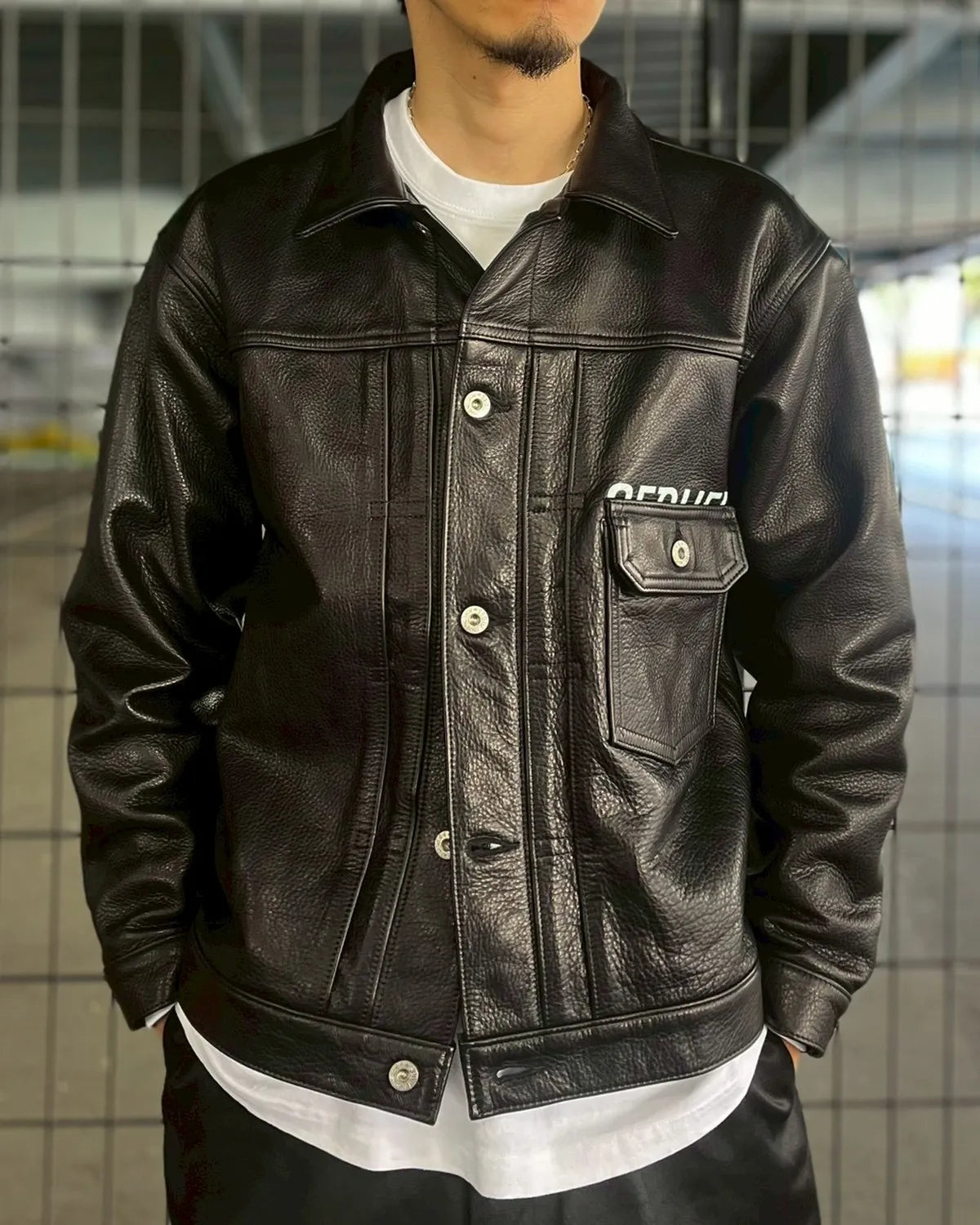 SEQUEL × FRAGMENT / LEATHER JACKET (SQ-25AW-JK-03)