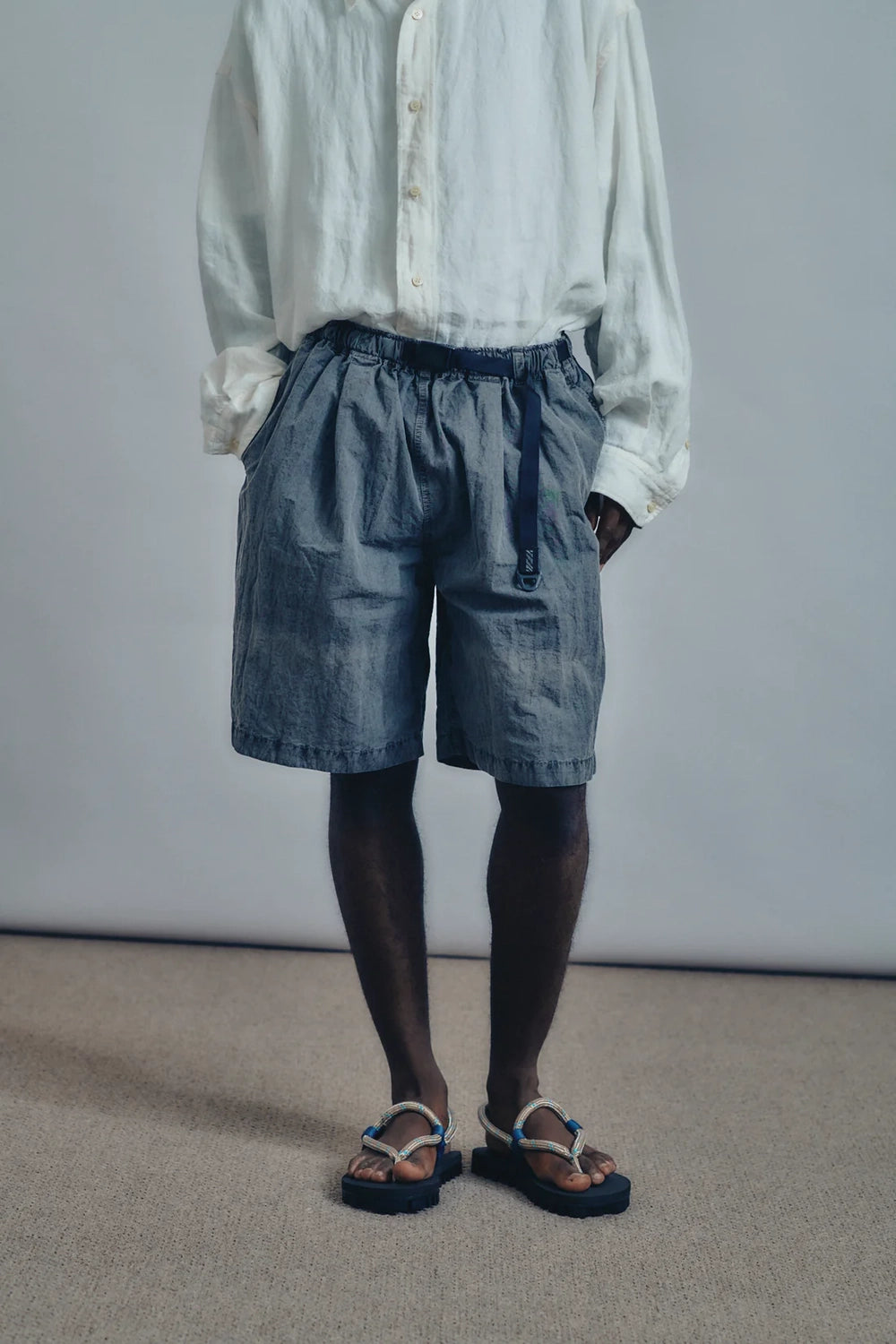 is-ness / Pigment-Dyeed Shorts (26SS_10_1007SSPT01-1W)