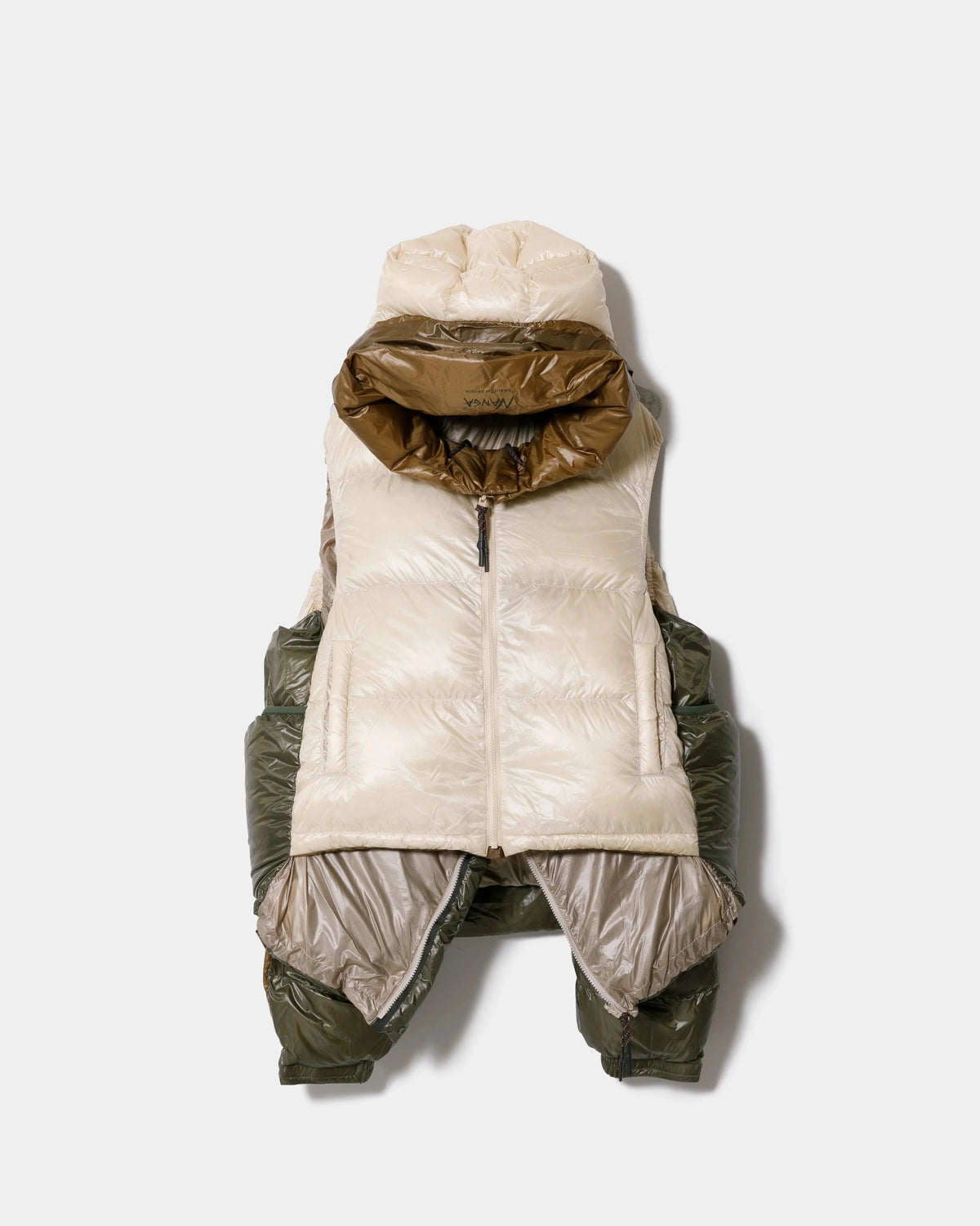 beautiful people / × NANGA multilayering down vest blouson -Women's- (1545103041)