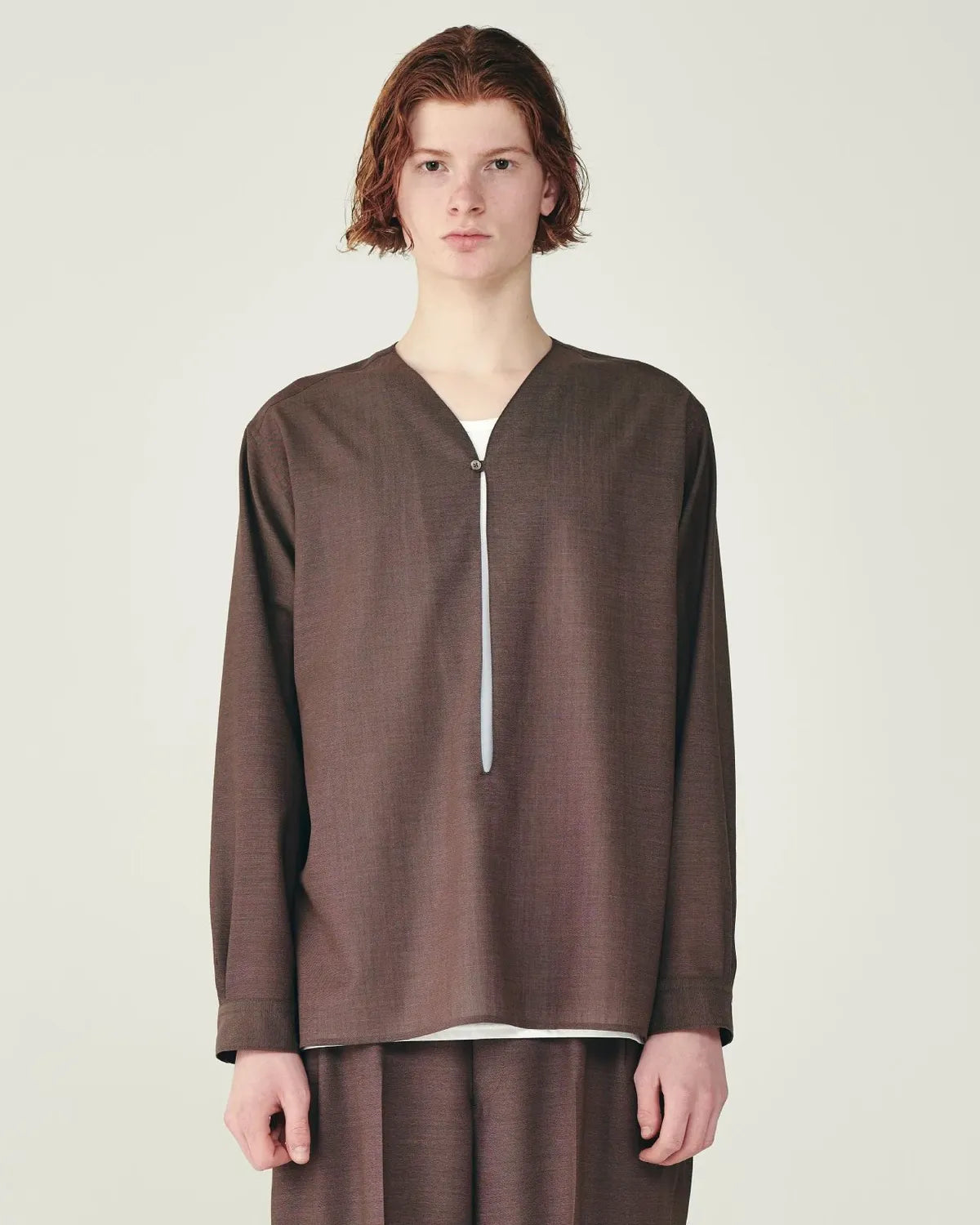 marka / Wool High Twist Tropical / Skipper Shirt (M26B08SH01C)