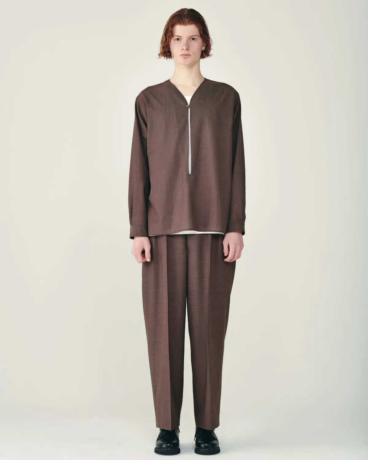 marka / Wool High Twist Tropical / Skipper Shirt (M26B08SH01C)