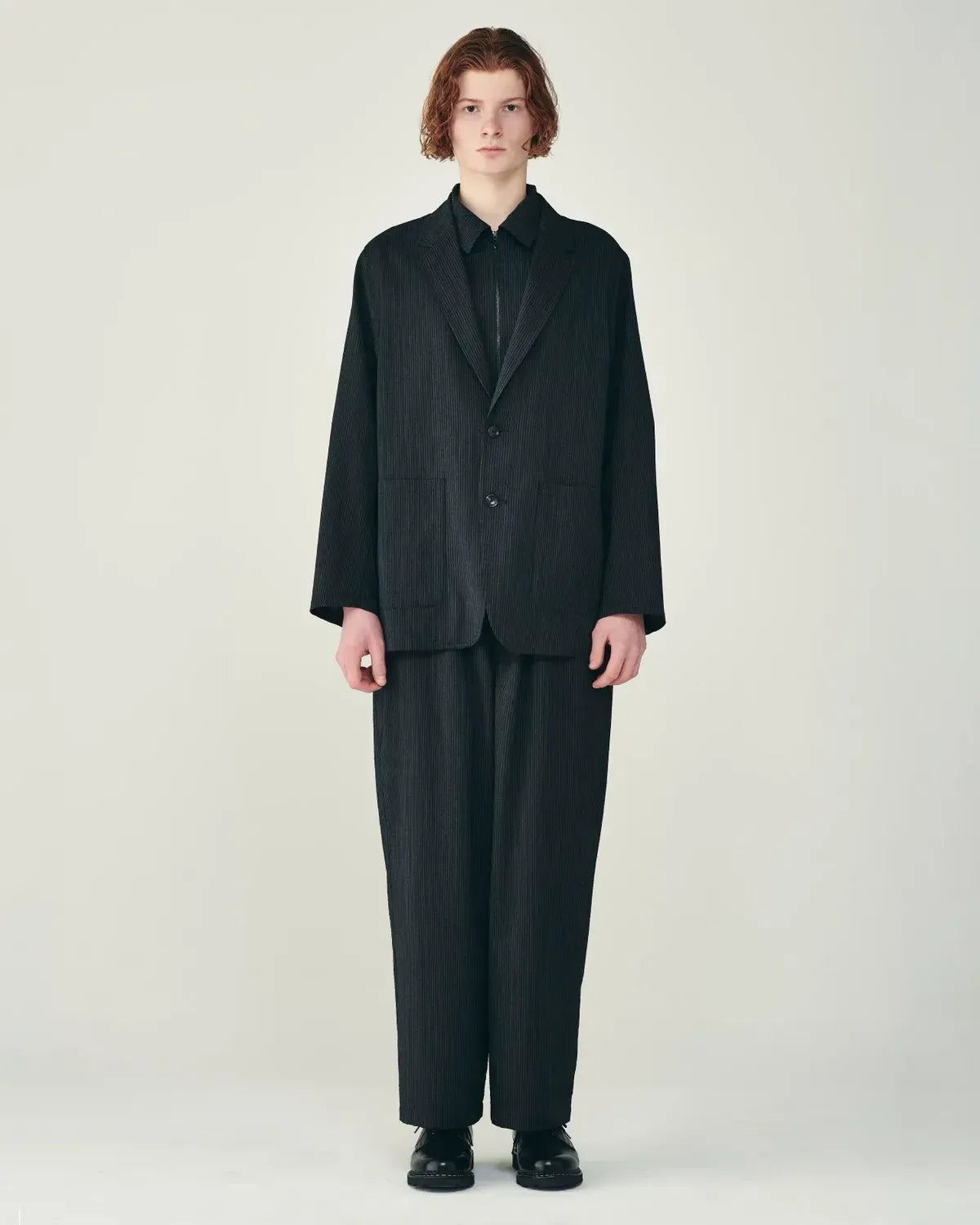 marka / Wool seersucker / Stroll Around Jacket (M26B03JK01C)