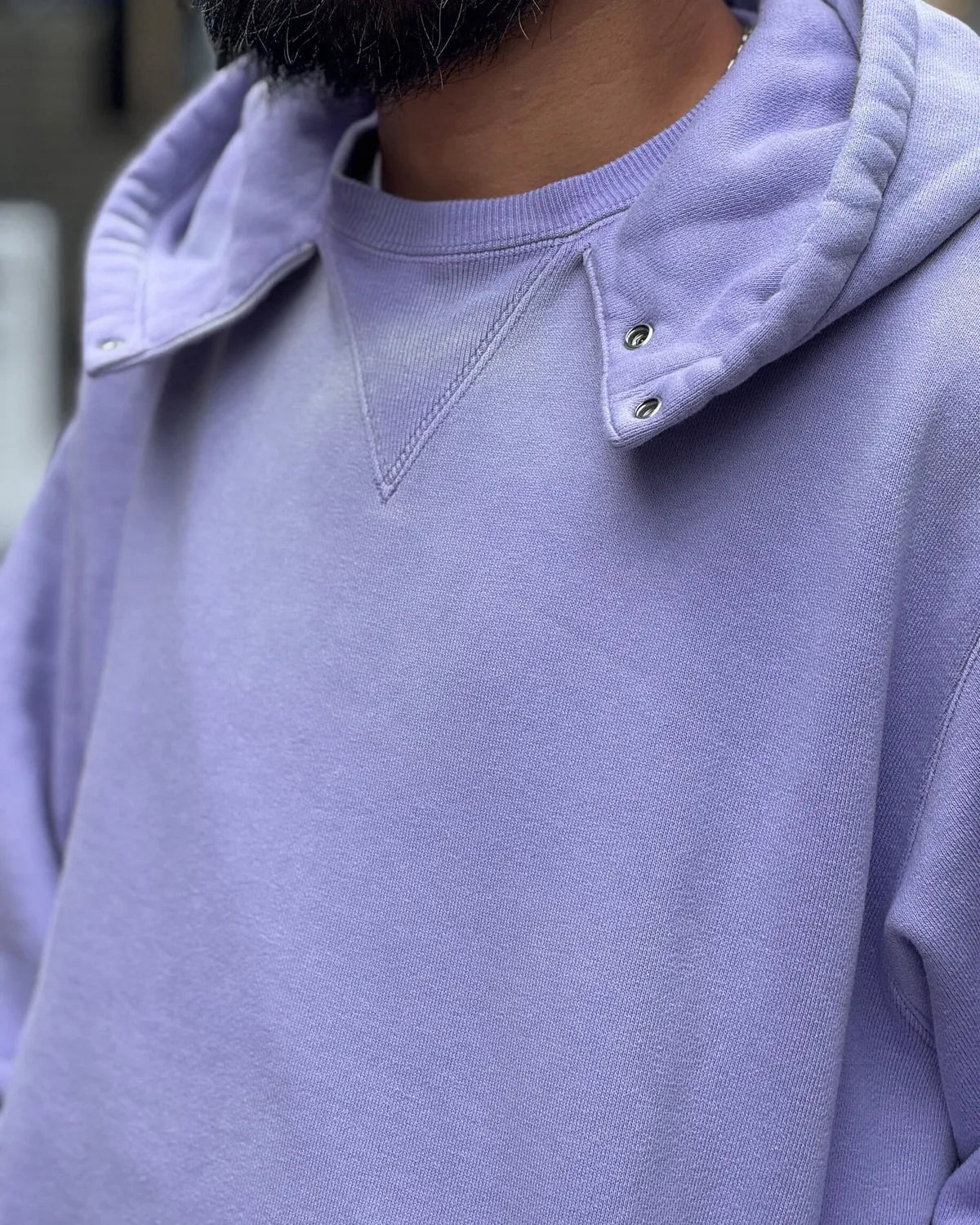 A.PRESSE / Vintage Attached Snap Hood Sweat Parka (26AAP-05-13)