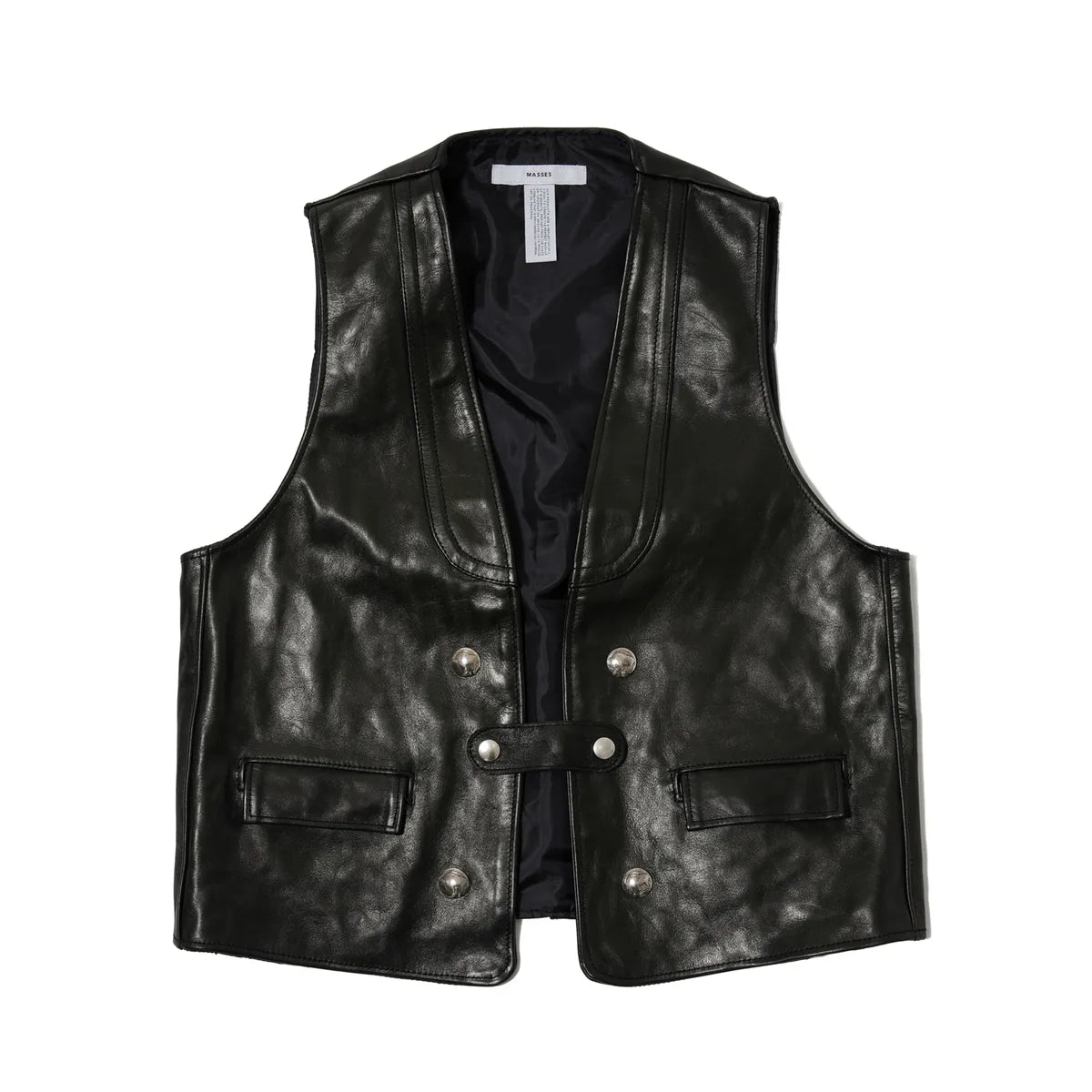 MASSES 【マシス】LEATHER JKT VINTAGE W BLACK (1242054013