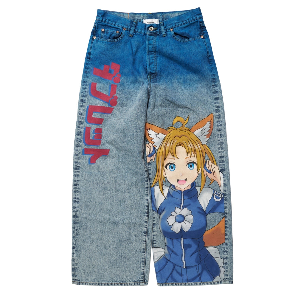 doublet / ANIME HAND PAINTING DENIM PANTS (25SS06PT296)