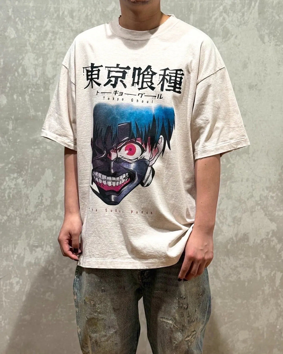 THE SUGAR PUNCH × 東京喰種 / S/S T-Shirt -KANEKI MASK (TTGM25SM001)