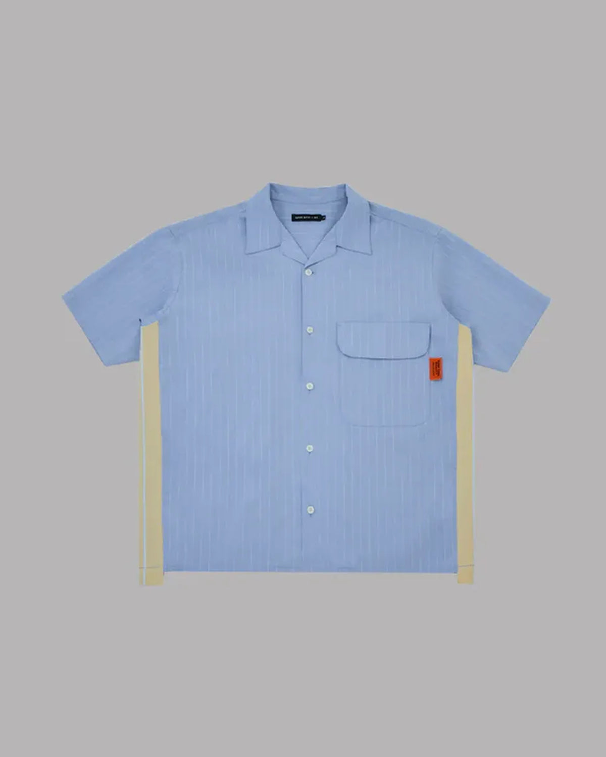 ALWAYS OUT OF STOCK / SIDE STRIPE OPEN COLLAR LINEN SHIRT (HA-026105131)