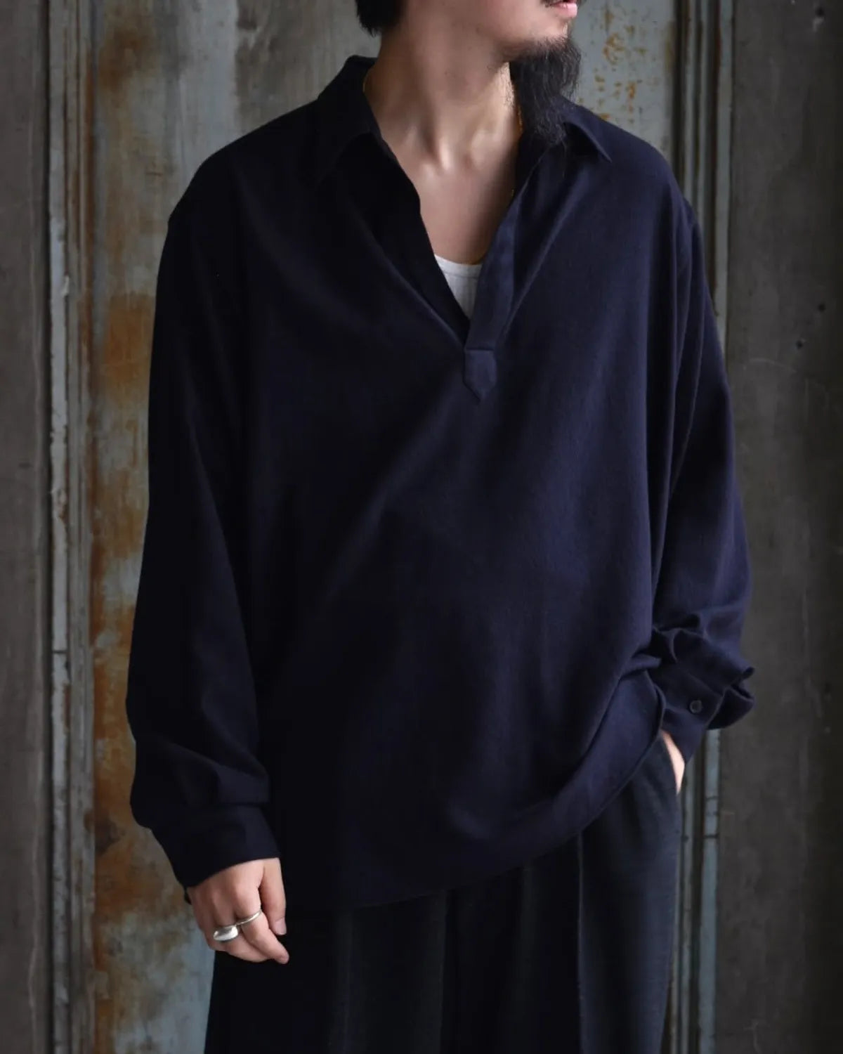 A.PRESSE / Wool Skipper Shirt (25AAP-02-11)