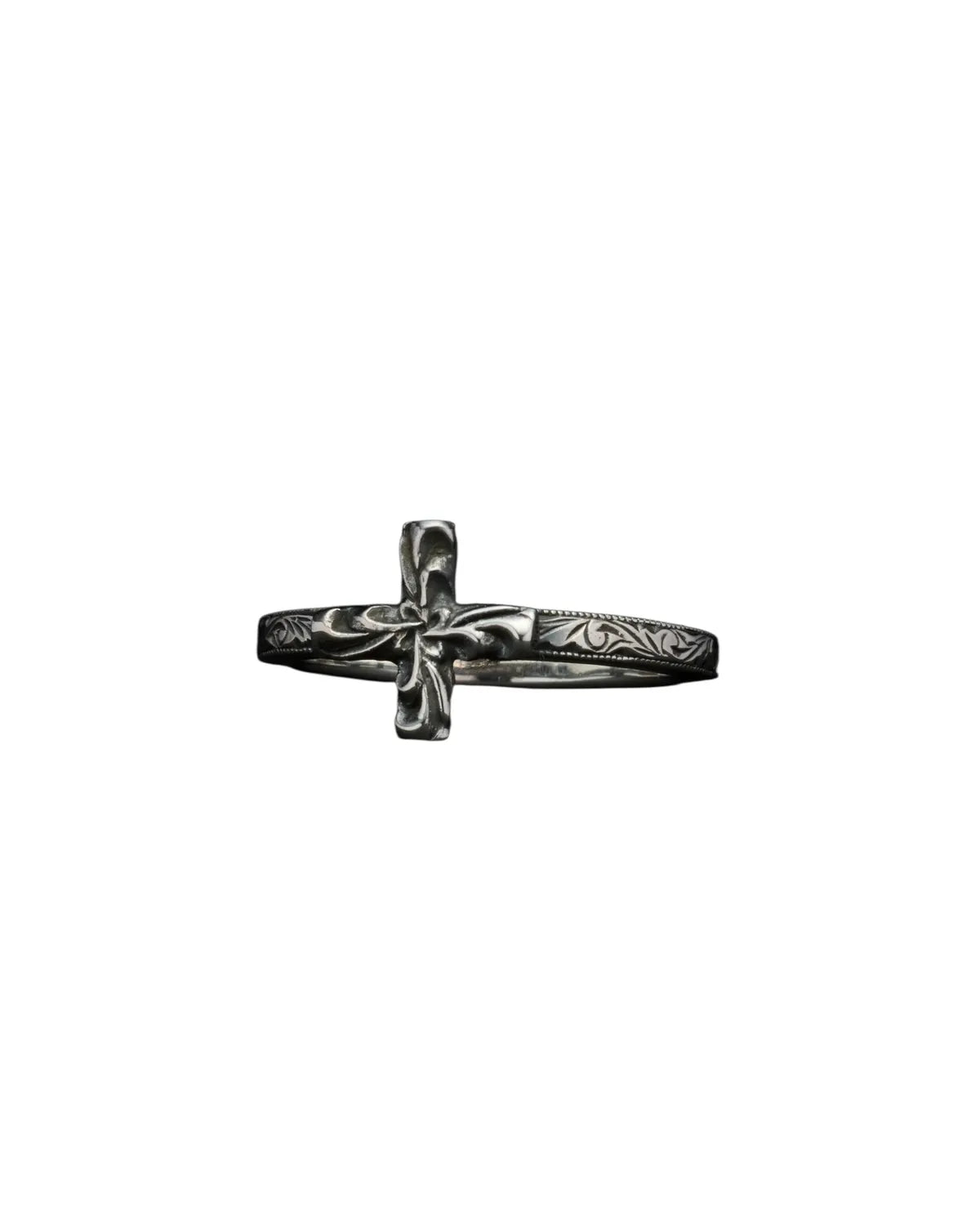 ANTIDOTE BUYERS CLUB / Engraved Tiny Cross RIng (RX-730-1)