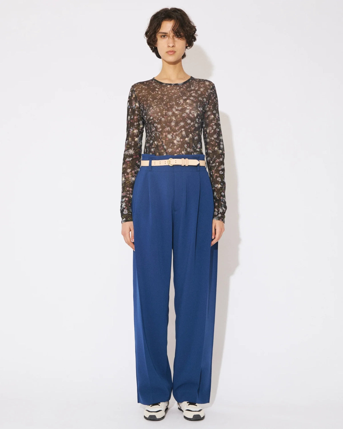 beautiful people / triacetate double cloth side 2tuck pants (1646105030)